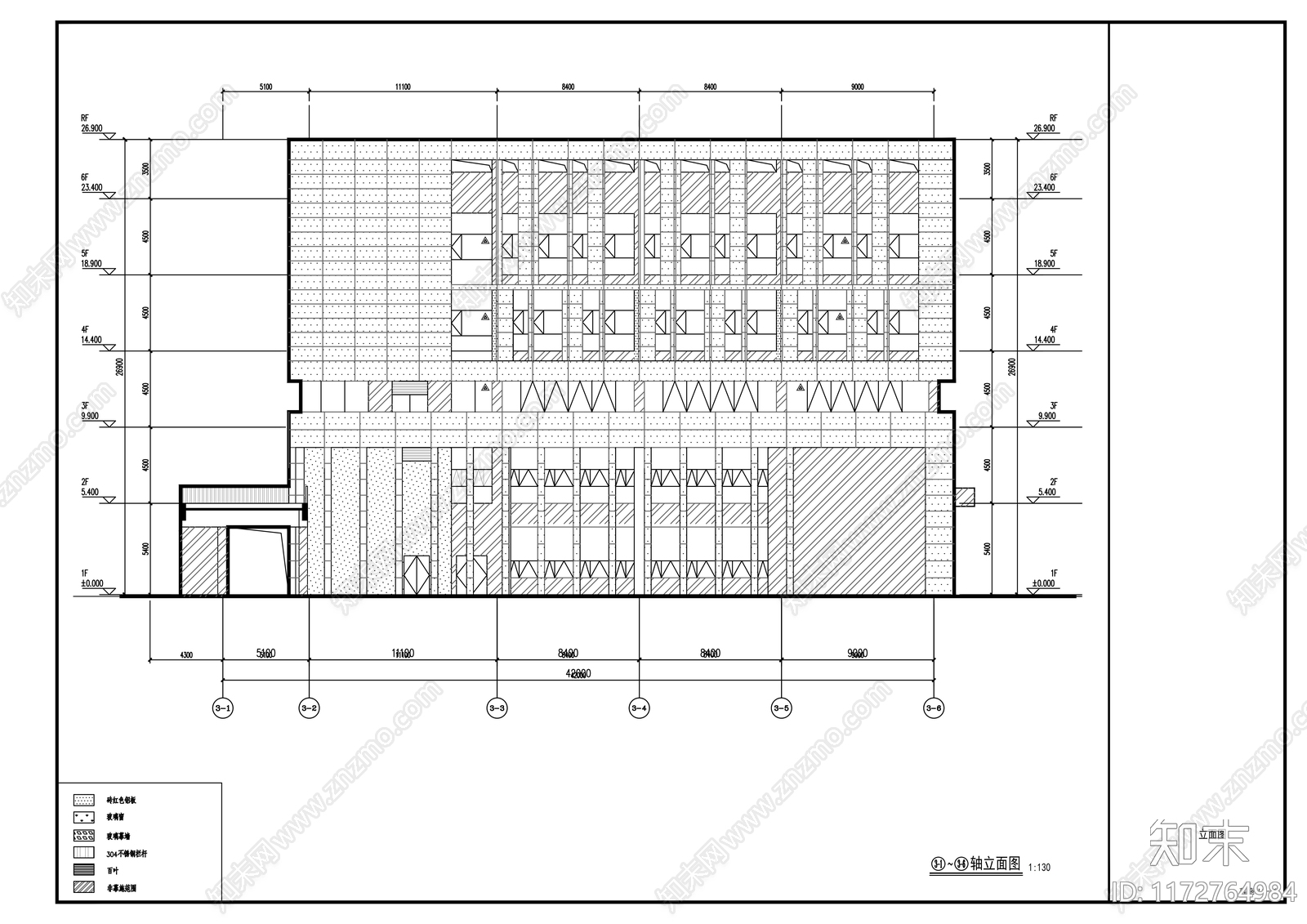 幕墙结构cad施工图下载【ID:1172764984】