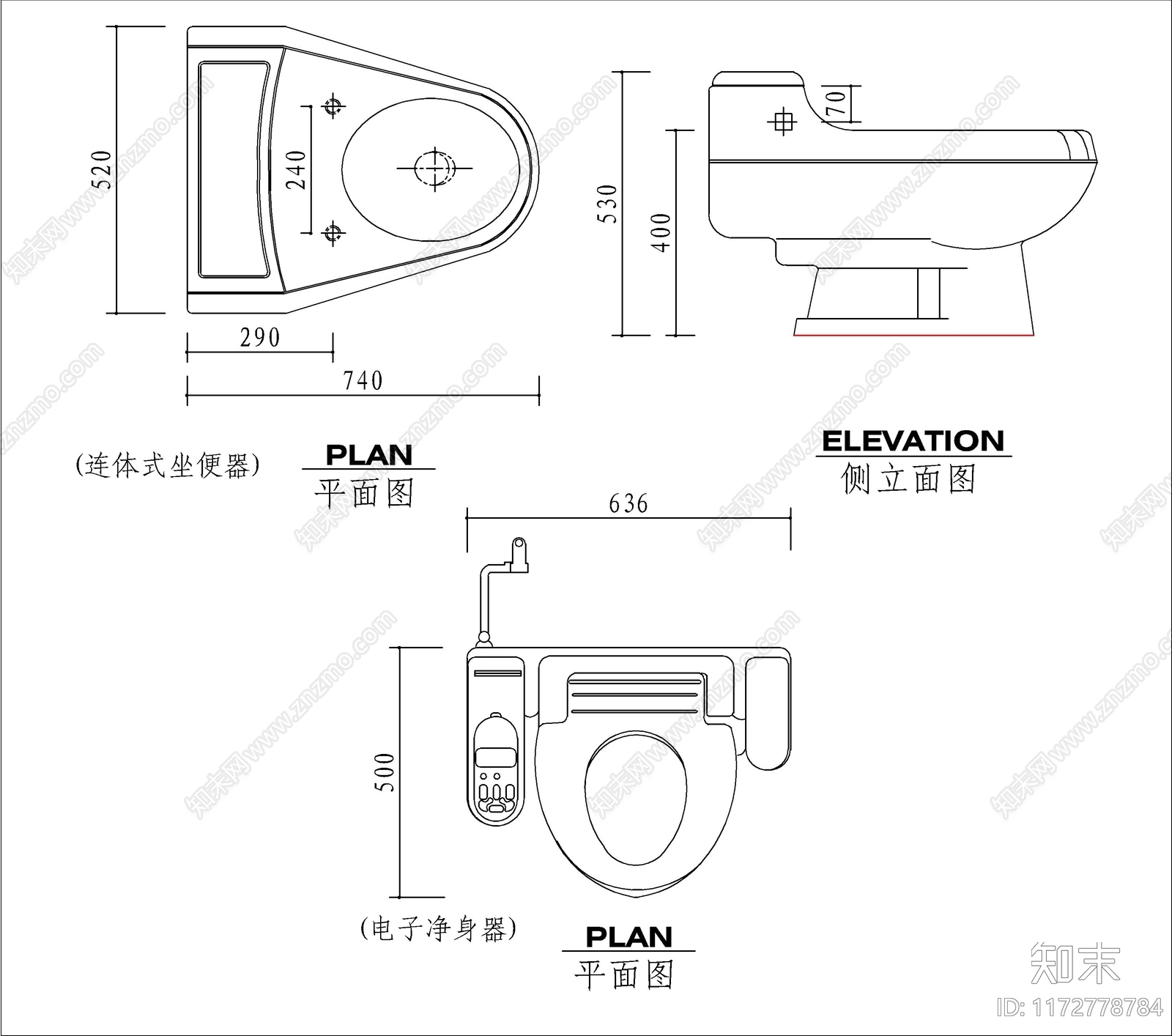 现代卫浴设施cad施工图下载【ID:1172778784】