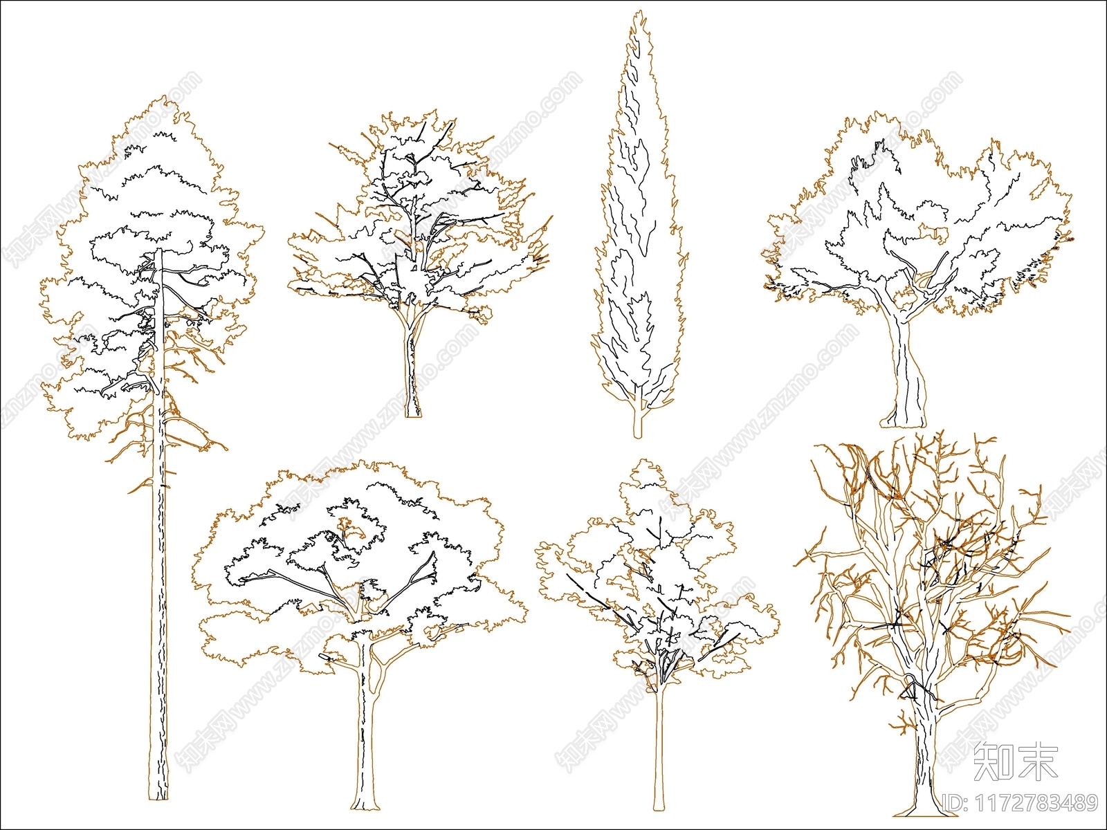树施工图下载【ID:1172783489】