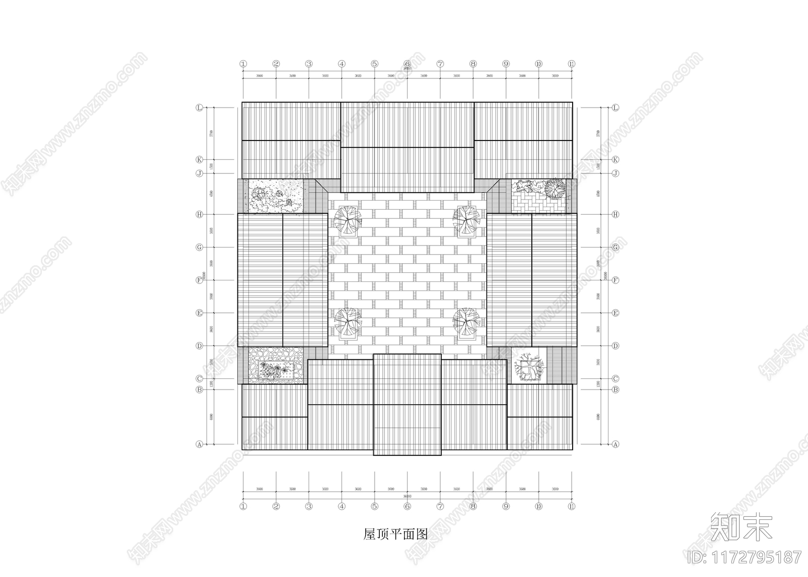 新中式四合院施工图下载【ID:1172795187】