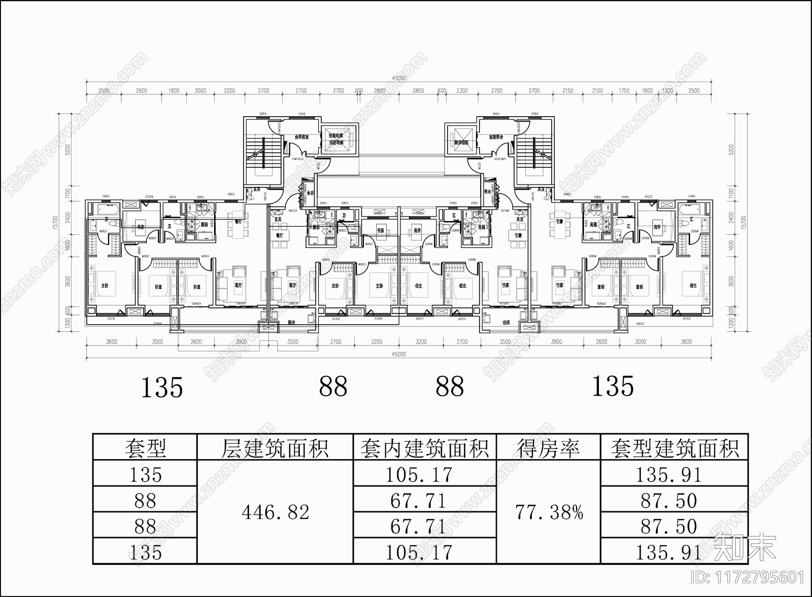 建筑平面图施工图下载【ID:1172795601】