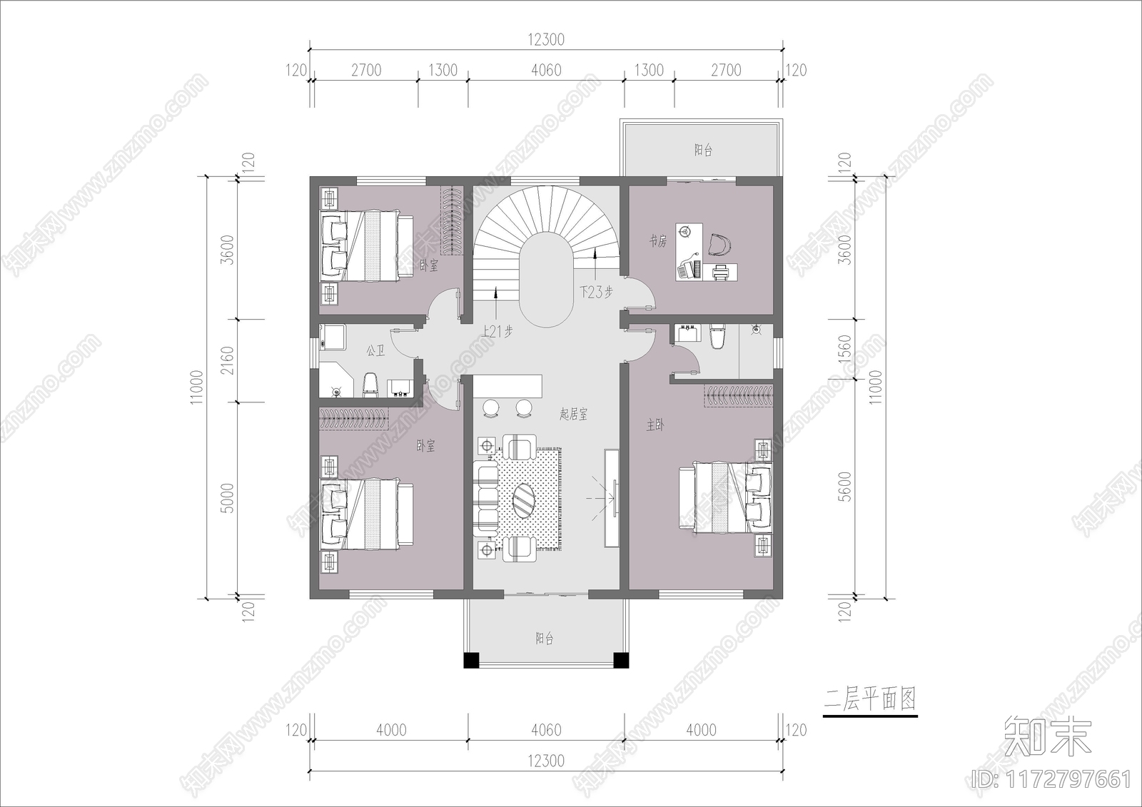 现代新中式别墅建筑施工图下载【ID:1172797661】