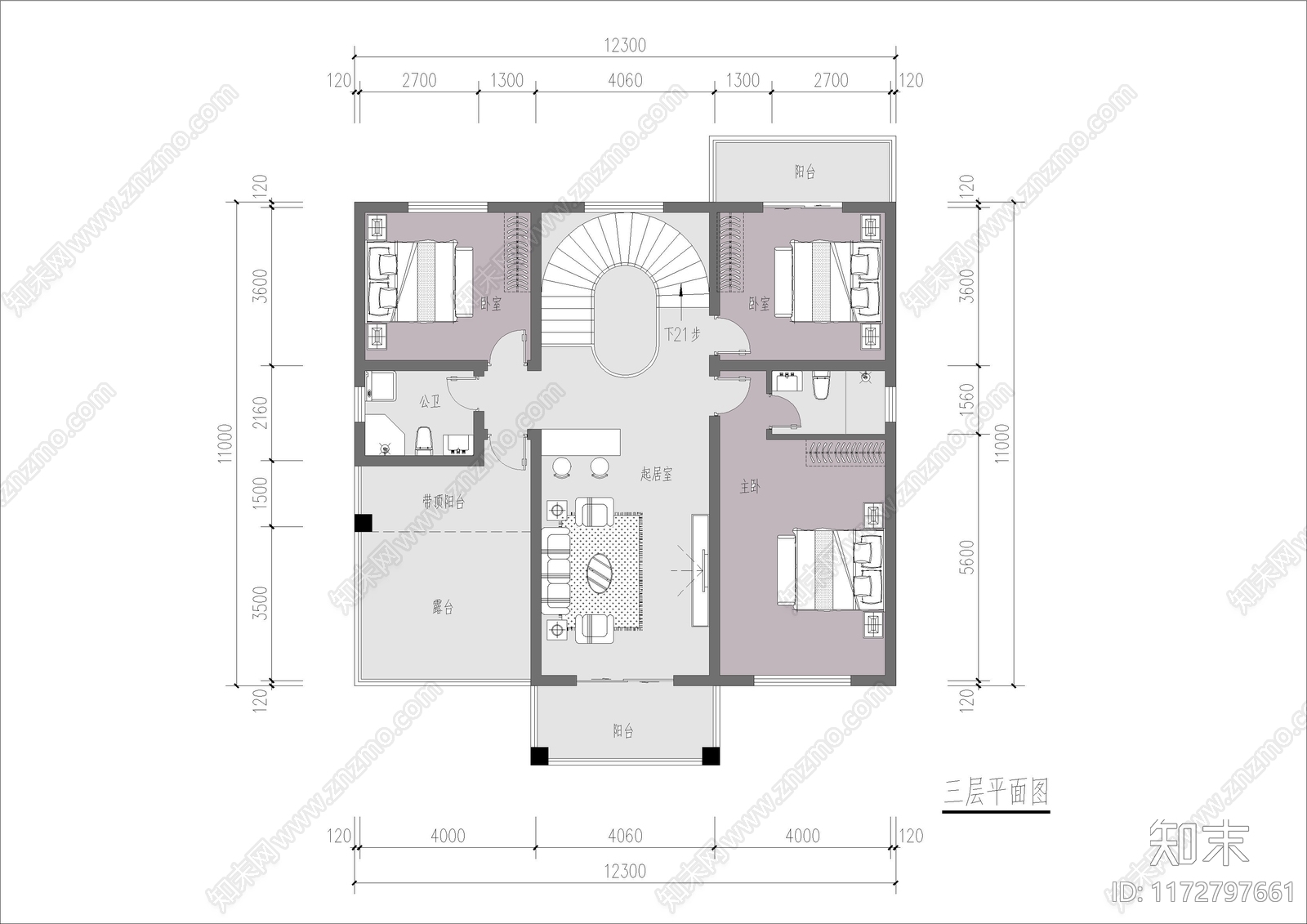 现代新中式别墅建筑施工图下载【ID:1172797661】