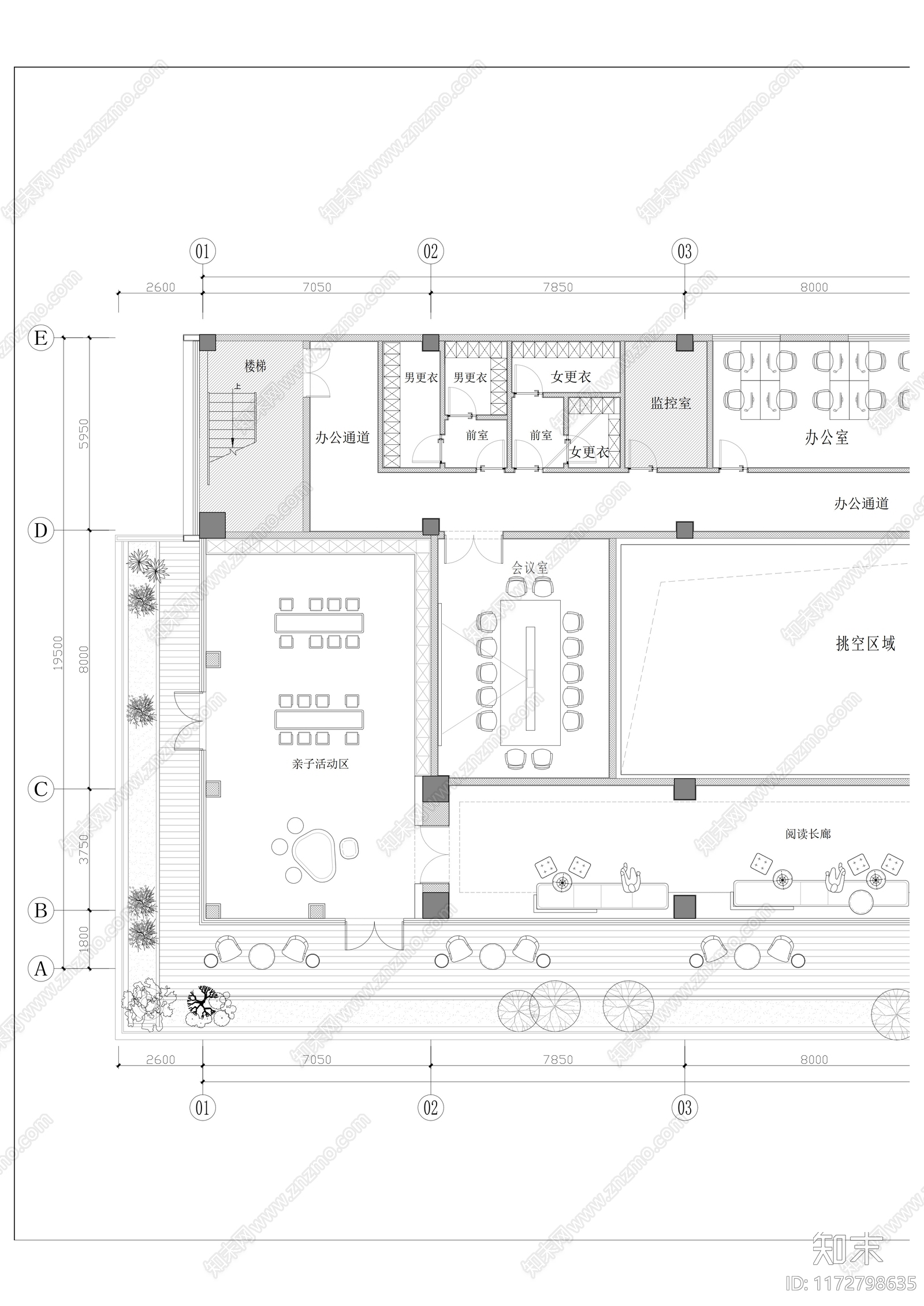 现代售楼处施工图下载【ID:1172798635】