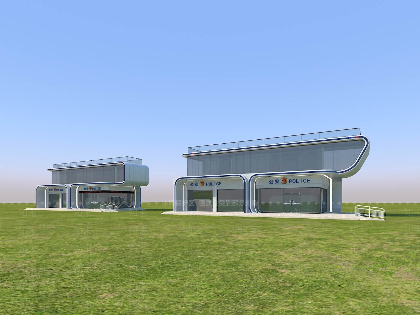 现代驿站3D模型下载【ID:1172802594】