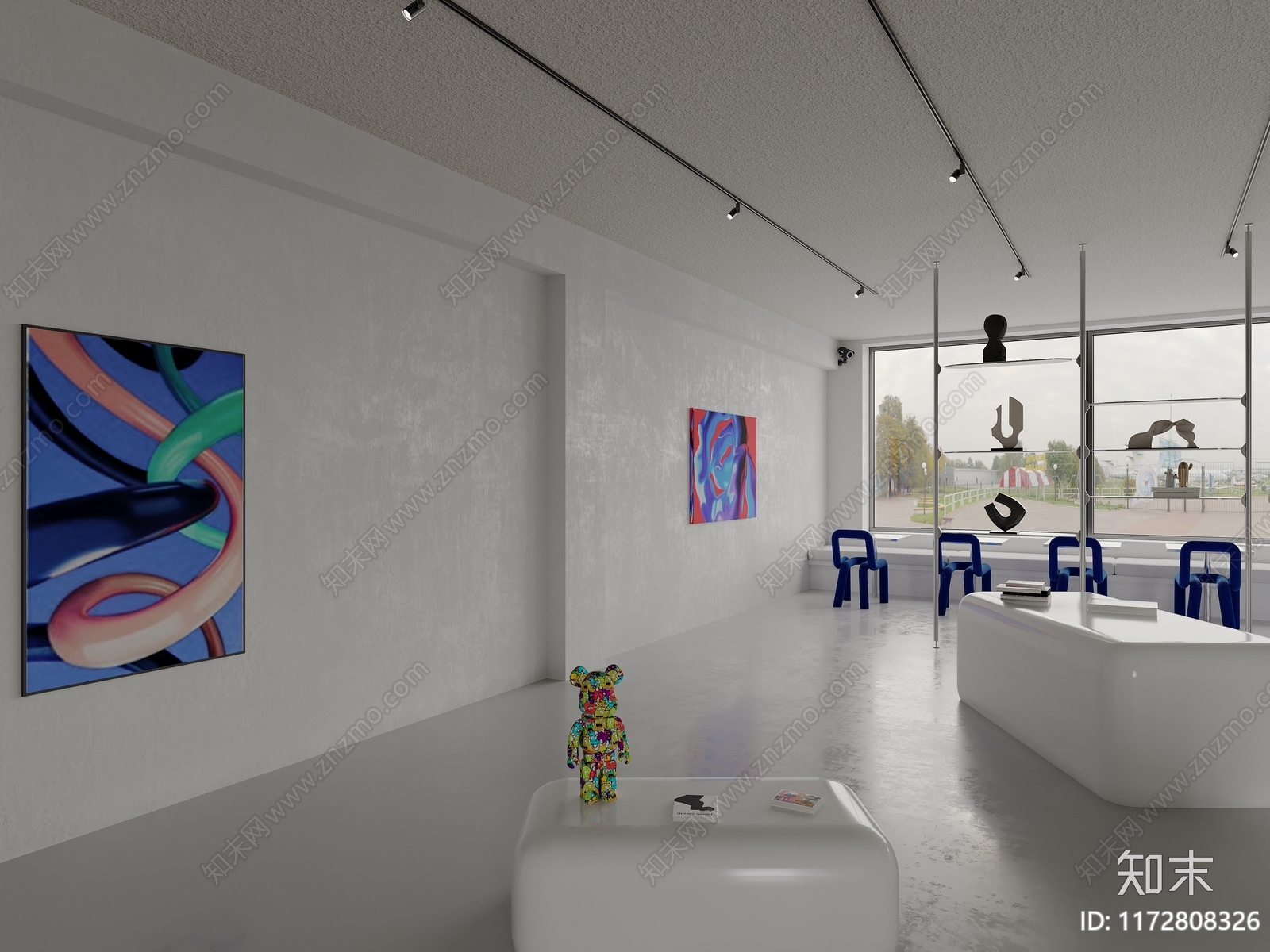 现代科技展厅3D模型下载【ID:1172808326】