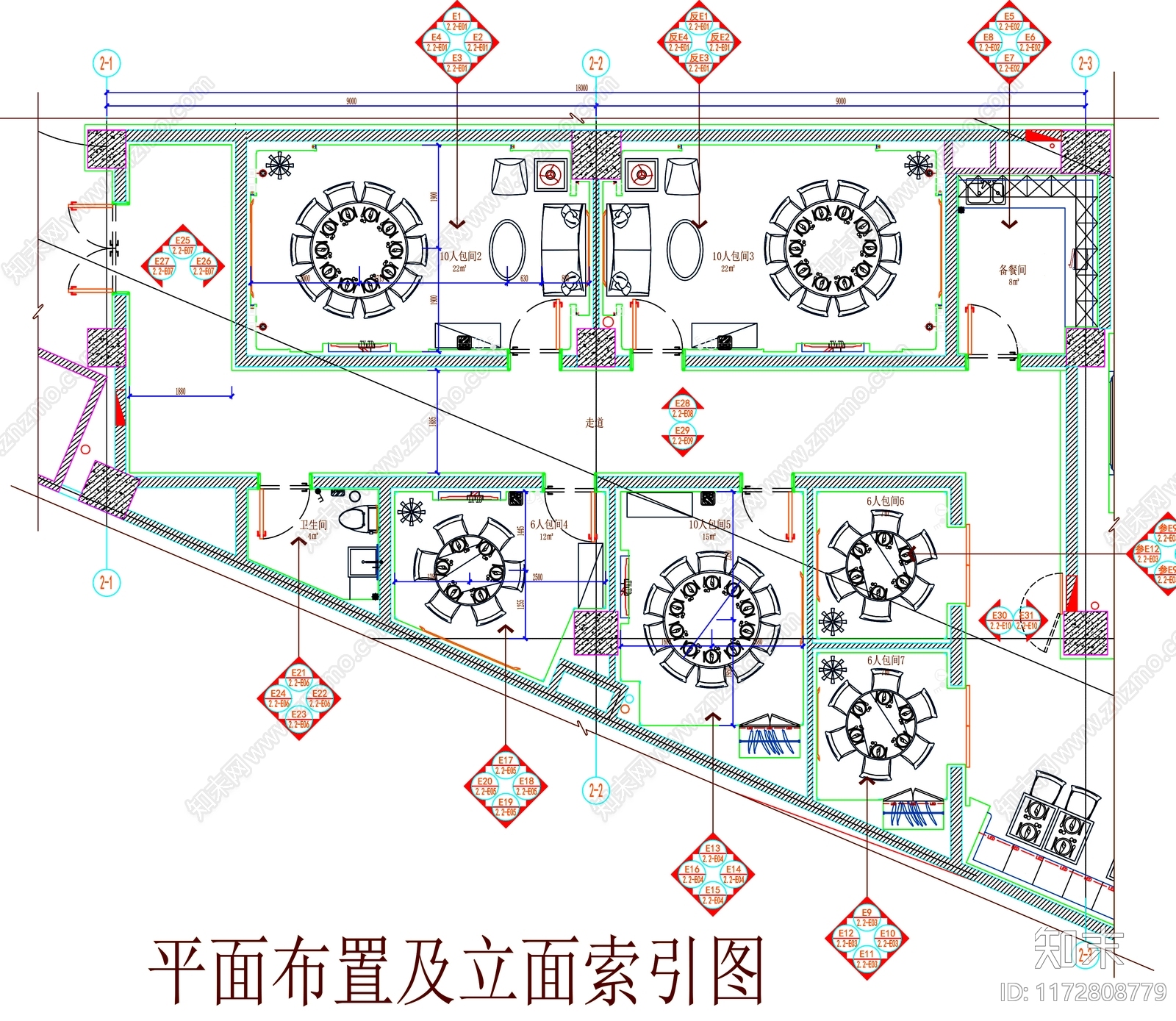 现代工装图库cad施工图下载【ID:1172808779】