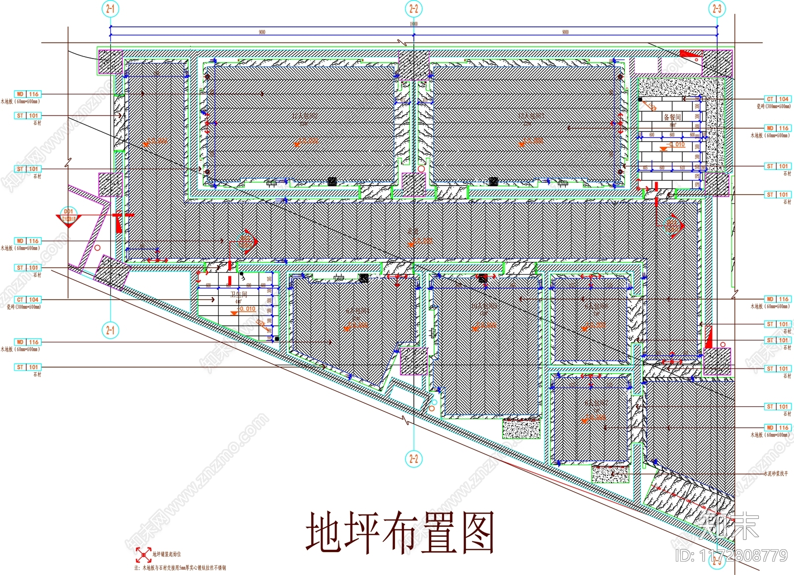 现代工装图库cad施工图下载【ID:1172808779】