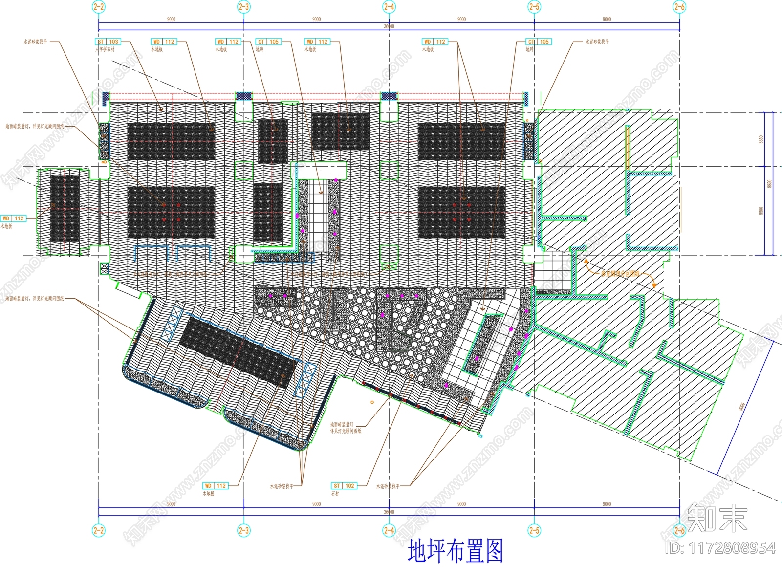 现代工装图库cad施工图下载【ID:1172808954】