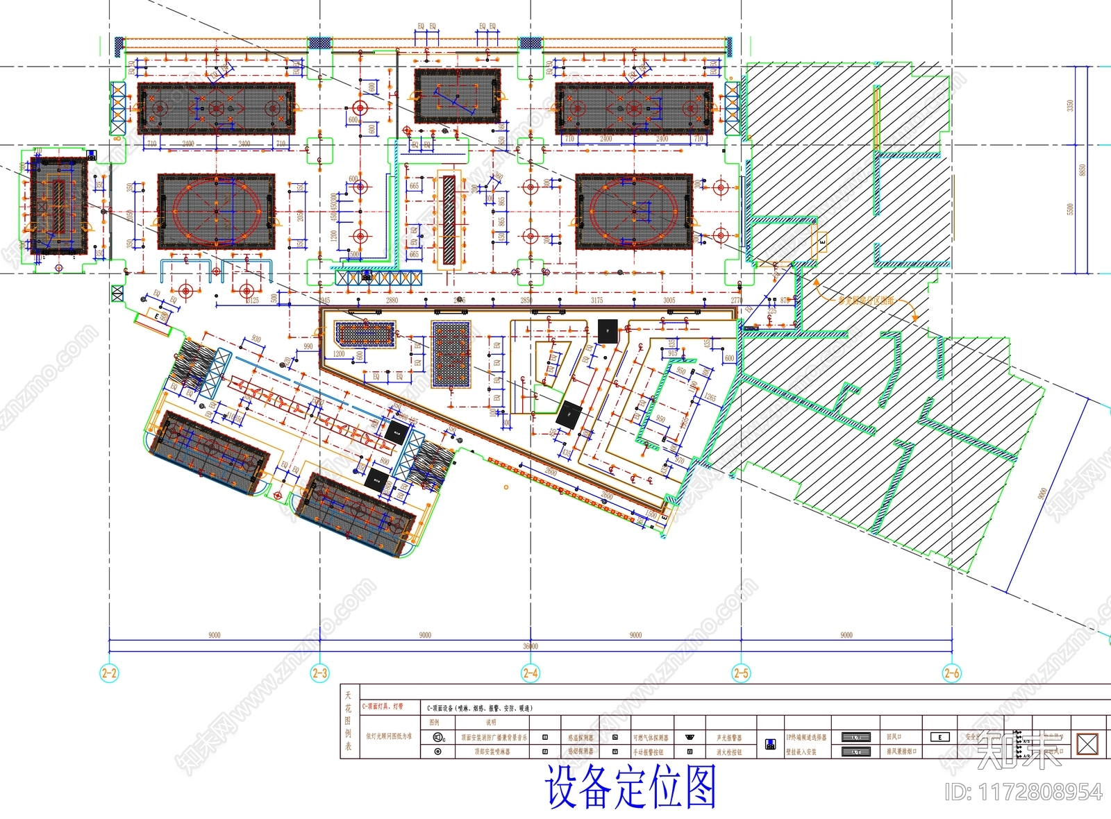 现代工装图库cad施工图下载【ID:1172808954】