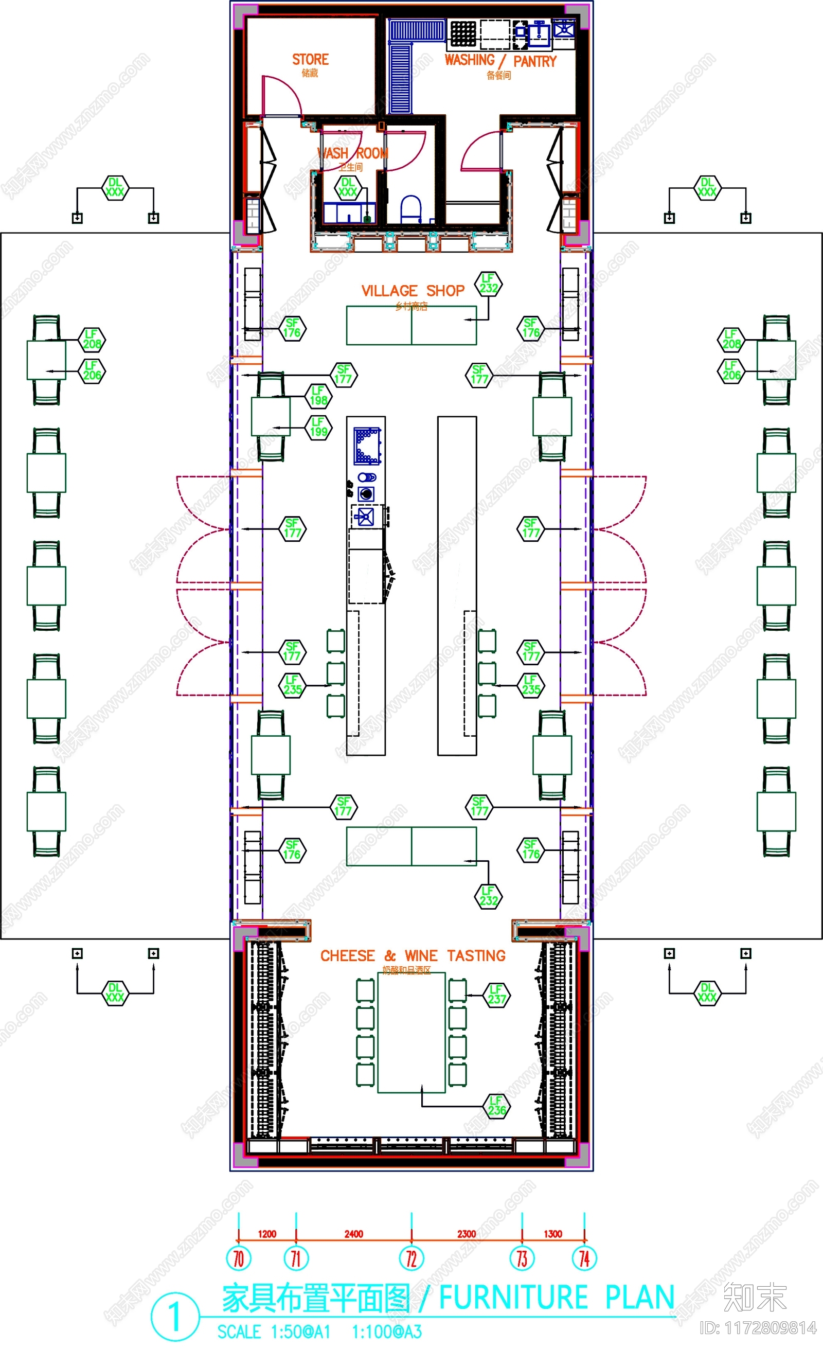 现代工装图库施工图下载【ID:1172809814】