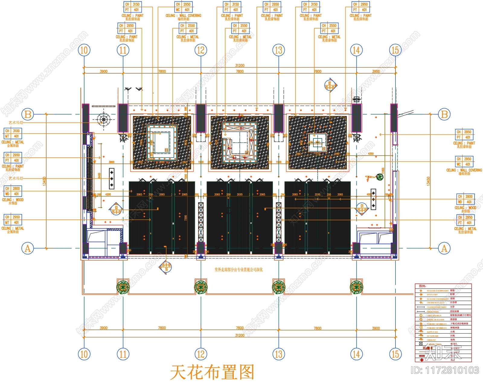 现代工装图库cad施工图下载【ID:1172810103】