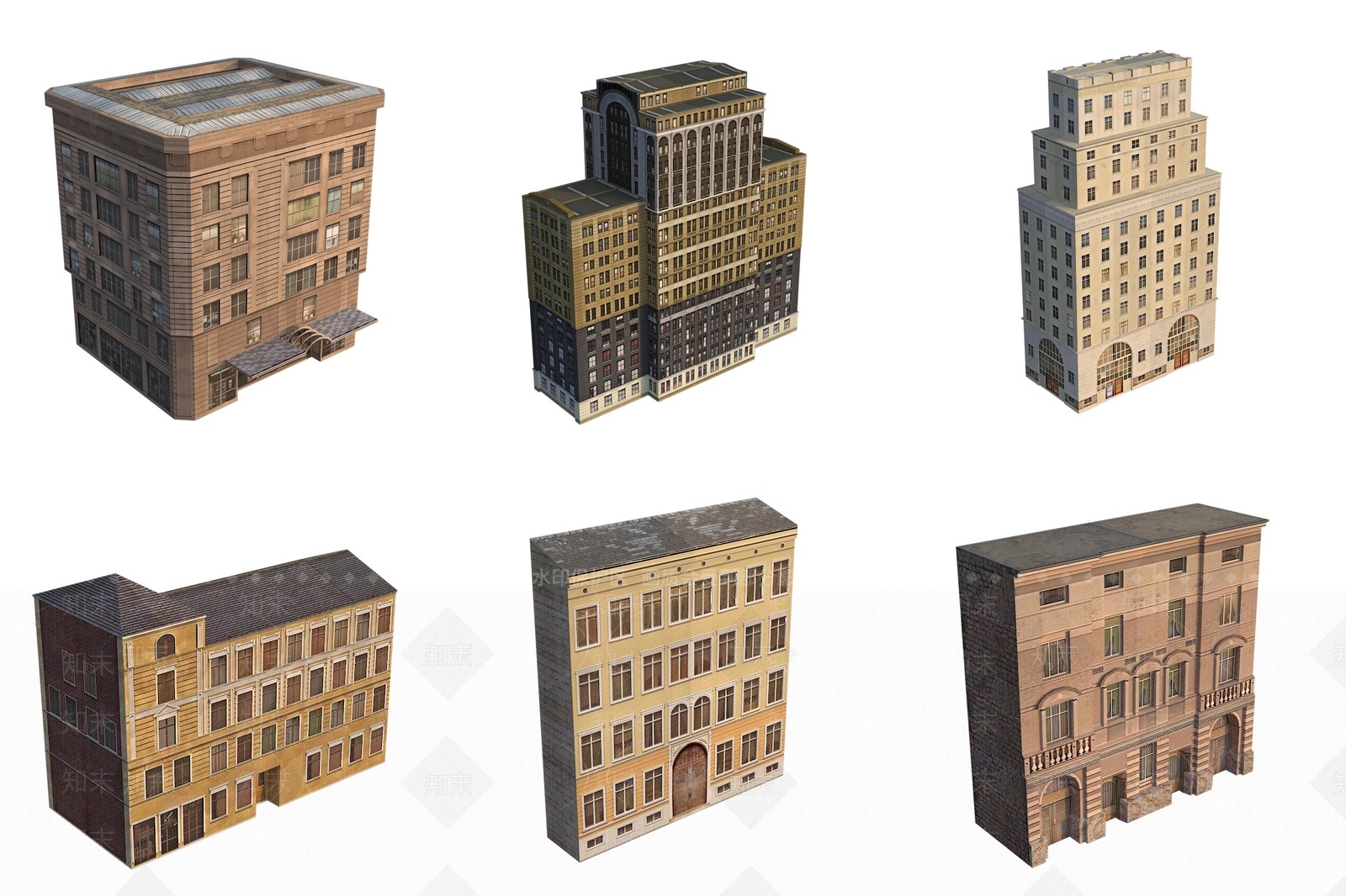 欧式其他商业建筑3D模型下载【ID:1172811007】