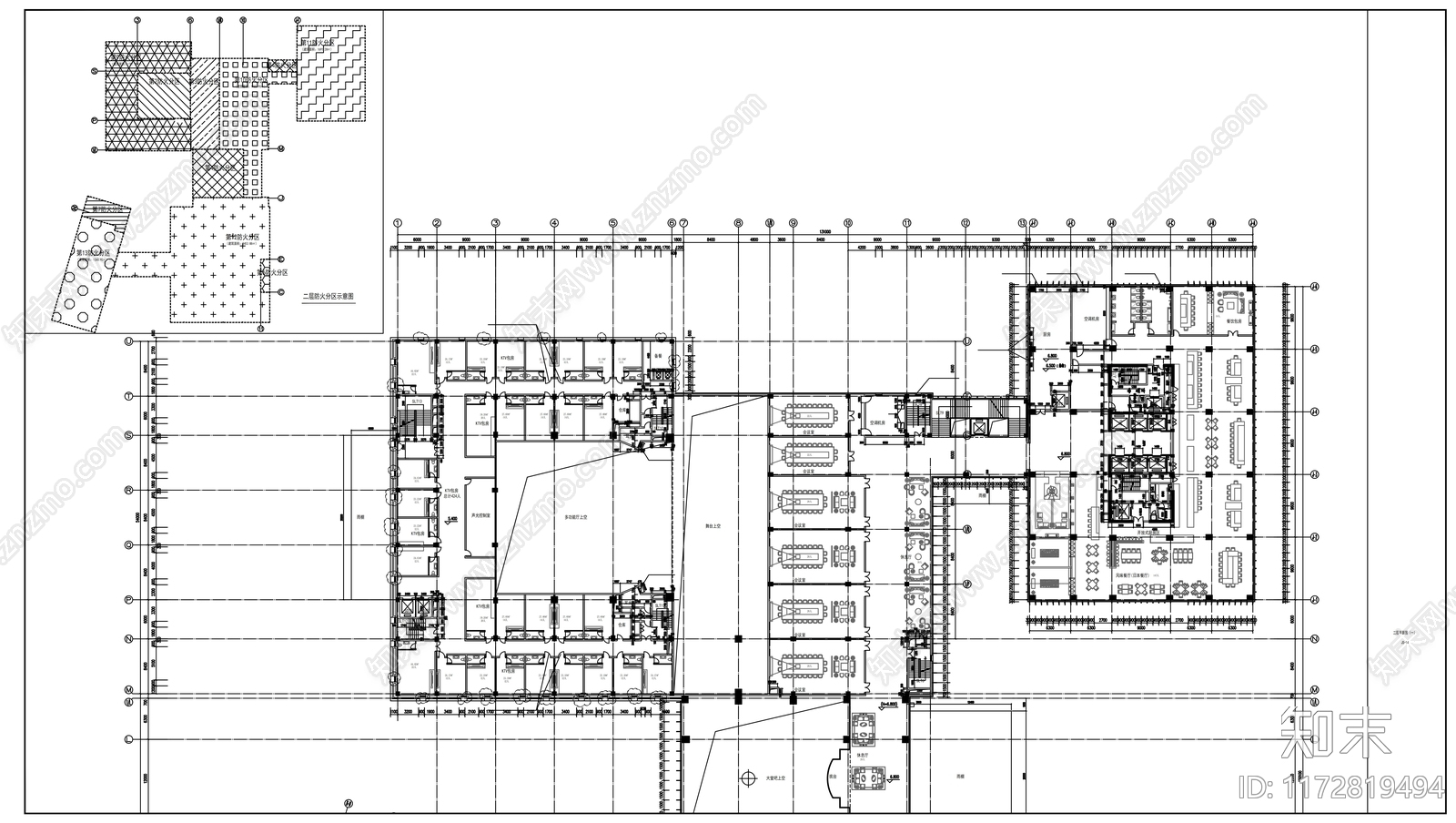 现代酒店建筑施工图下载【ID:1172819494】