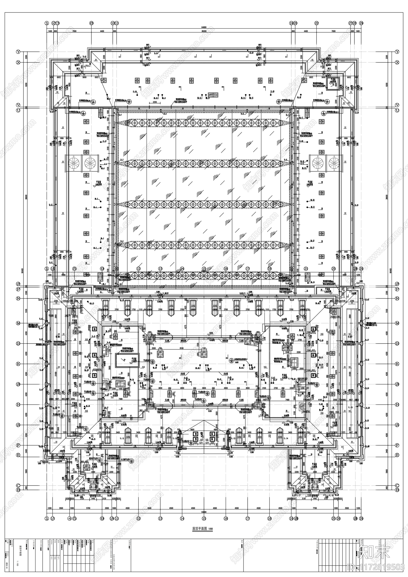 现代酒店建筑cad施工图下载【ID:1172819503】