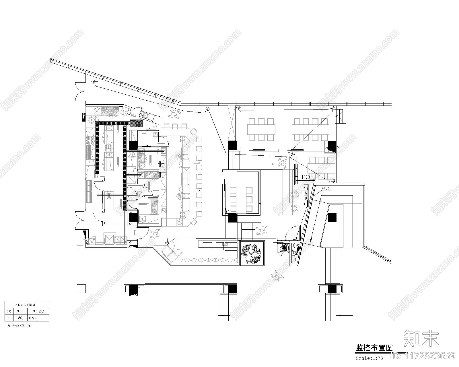 日式其他餐饮空间施工图下载【ID:1172823659】