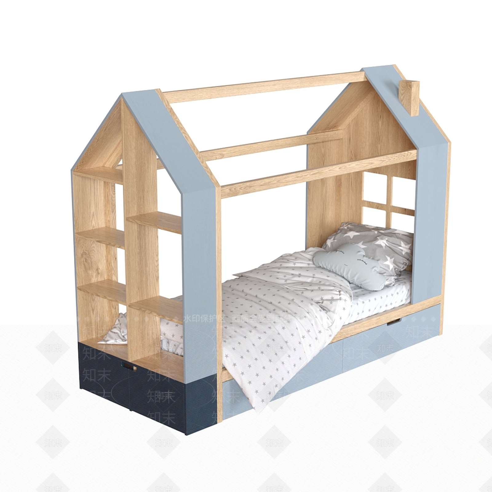 儿童床3D模型下载【ID:1172827688】