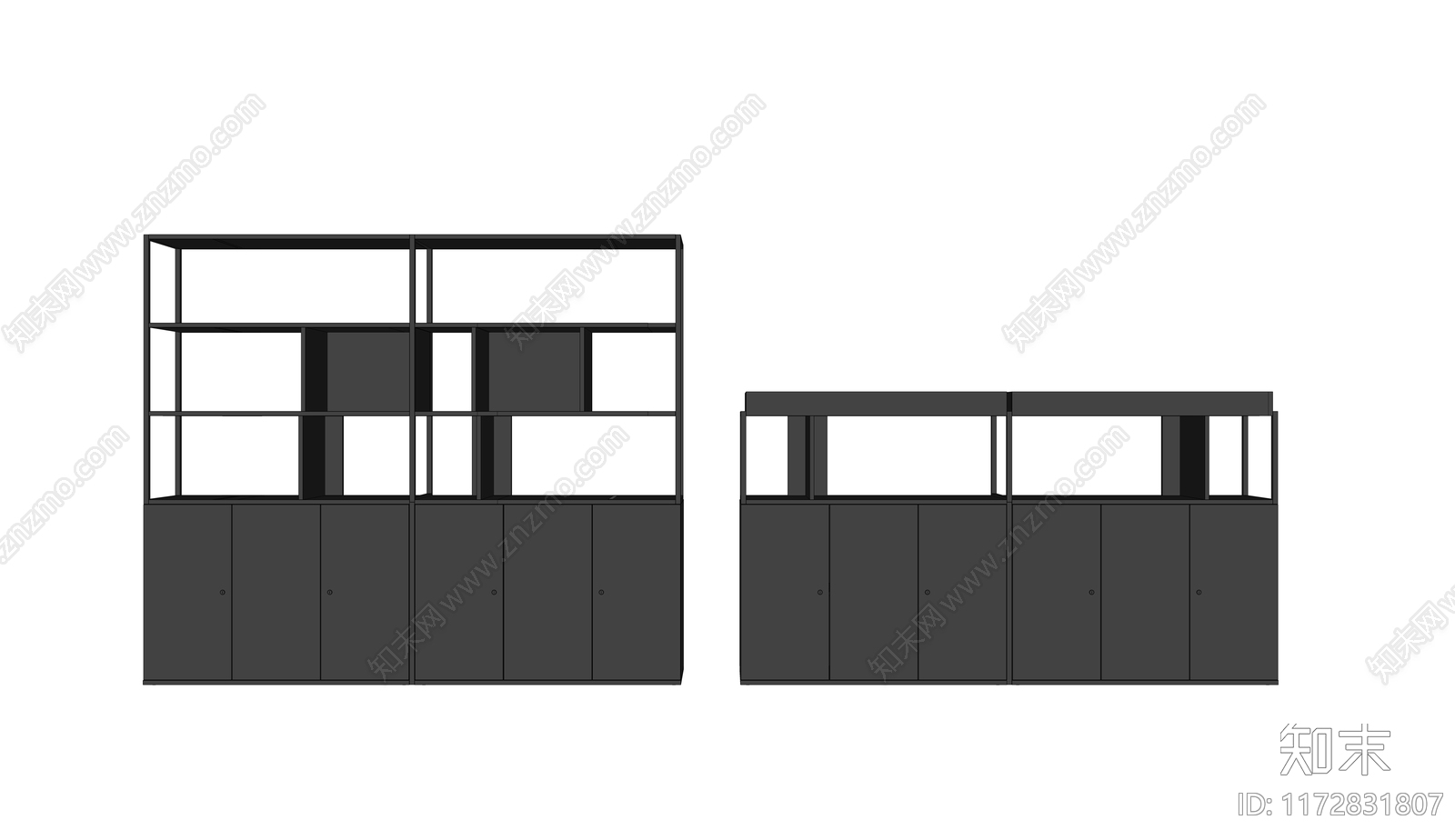 现代其他柜子SU模型下载【ID:1172831807】