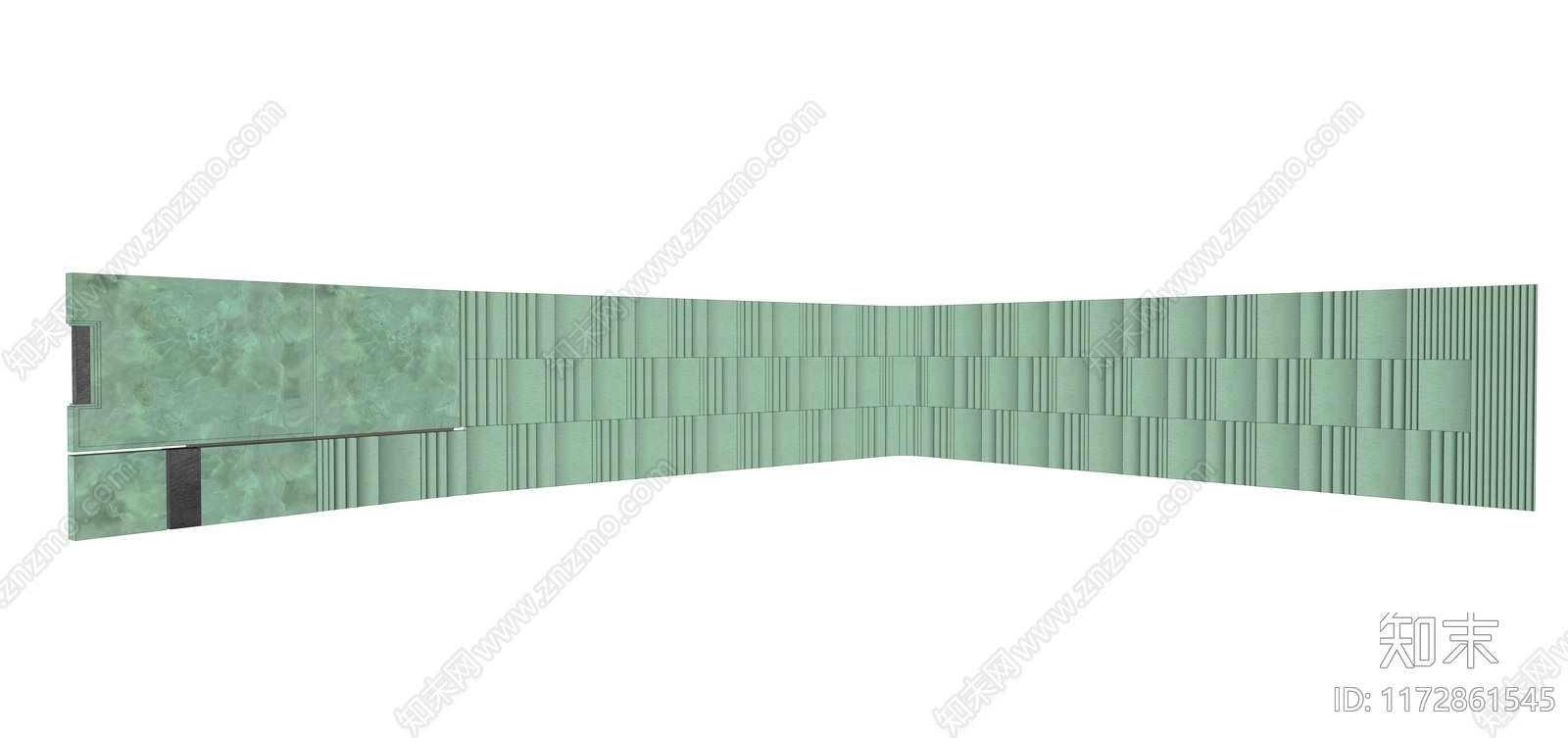 现代景墙SU模型下载【ID:1172861545】