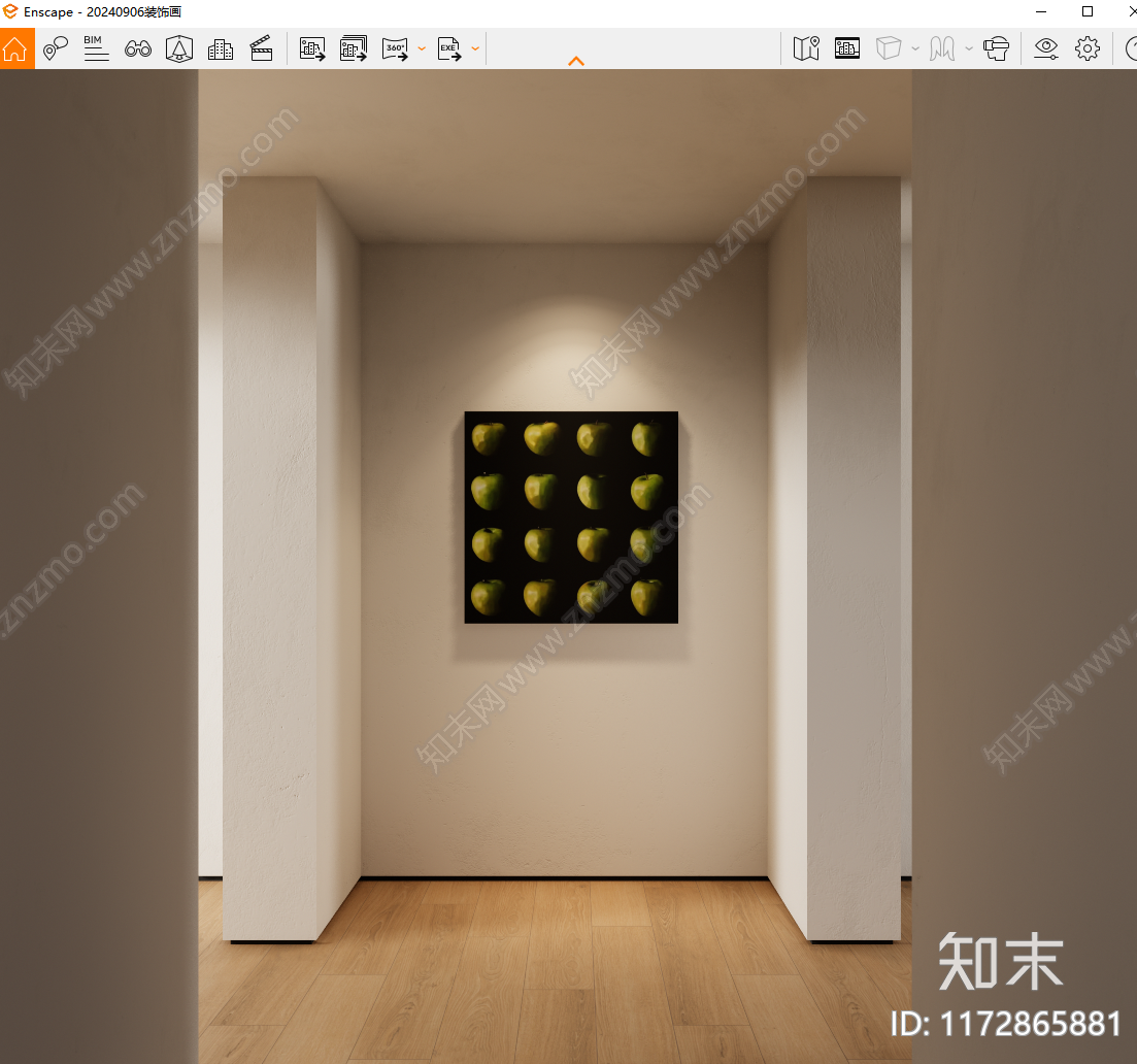 现代挂画SU模型下载【ID:1172865881】