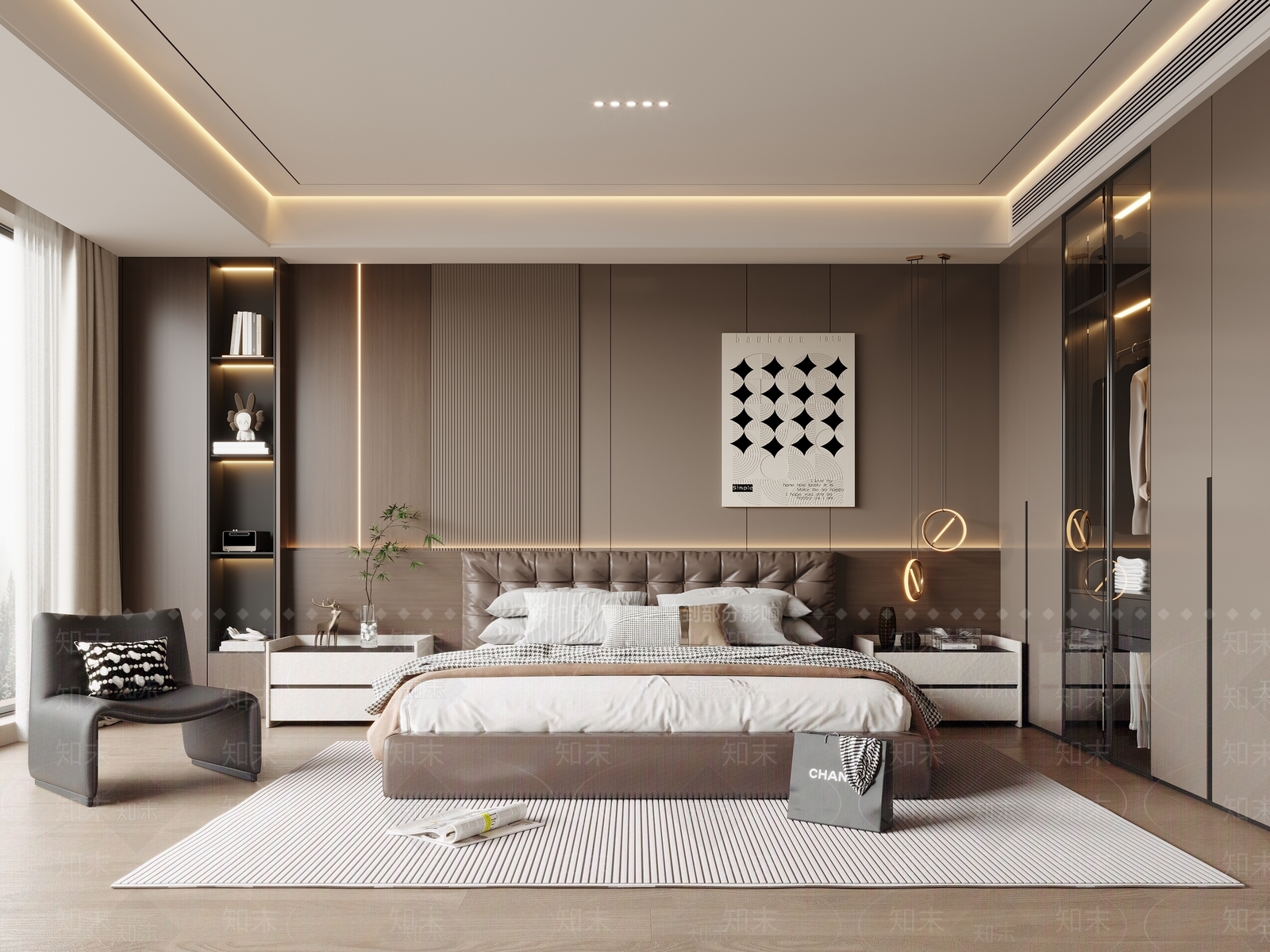 软包双人床双人床3D模型下载【ID:1227298135】