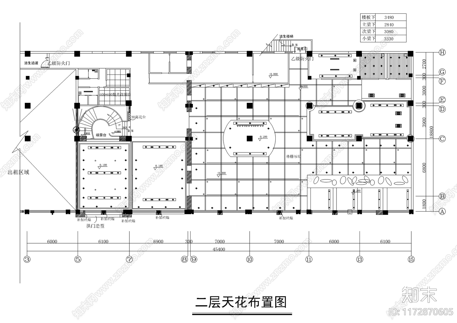 现代书店cad施工图下载【ID:1172870605】