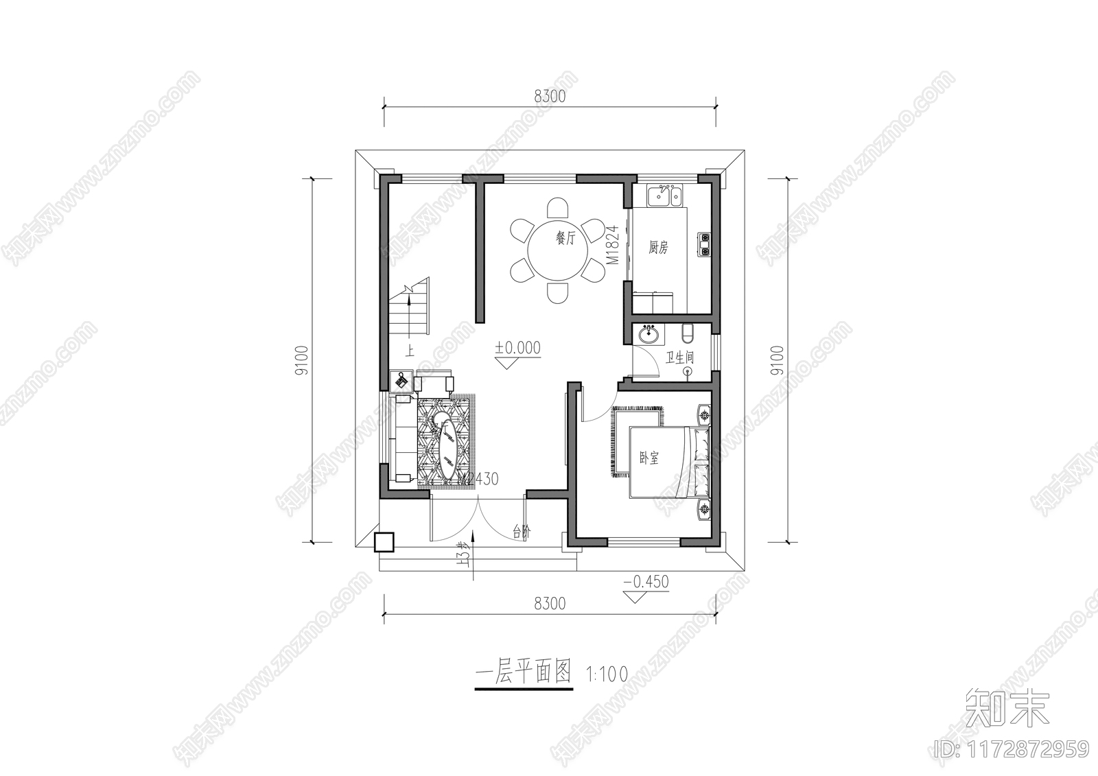 建筑平面图施工图下载【ID:1172872959】