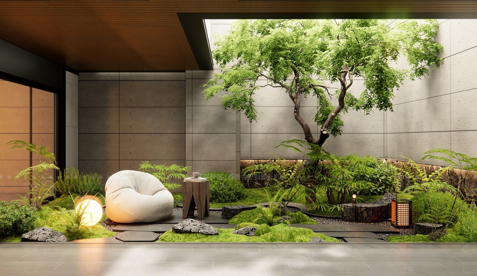 现代庭院3D模型精品下载_3dmax模型_知末网