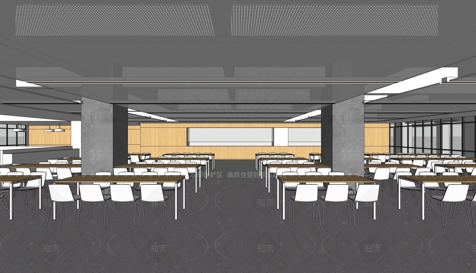 现代其他学校空间SU模型下载【ID:1216048375】
