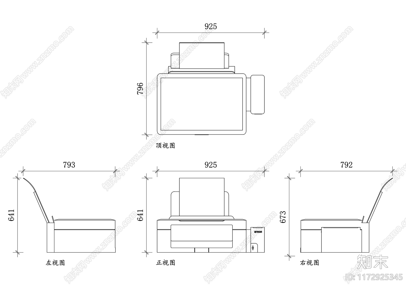 现代办公室cad施工图下载【ID:1172925345】