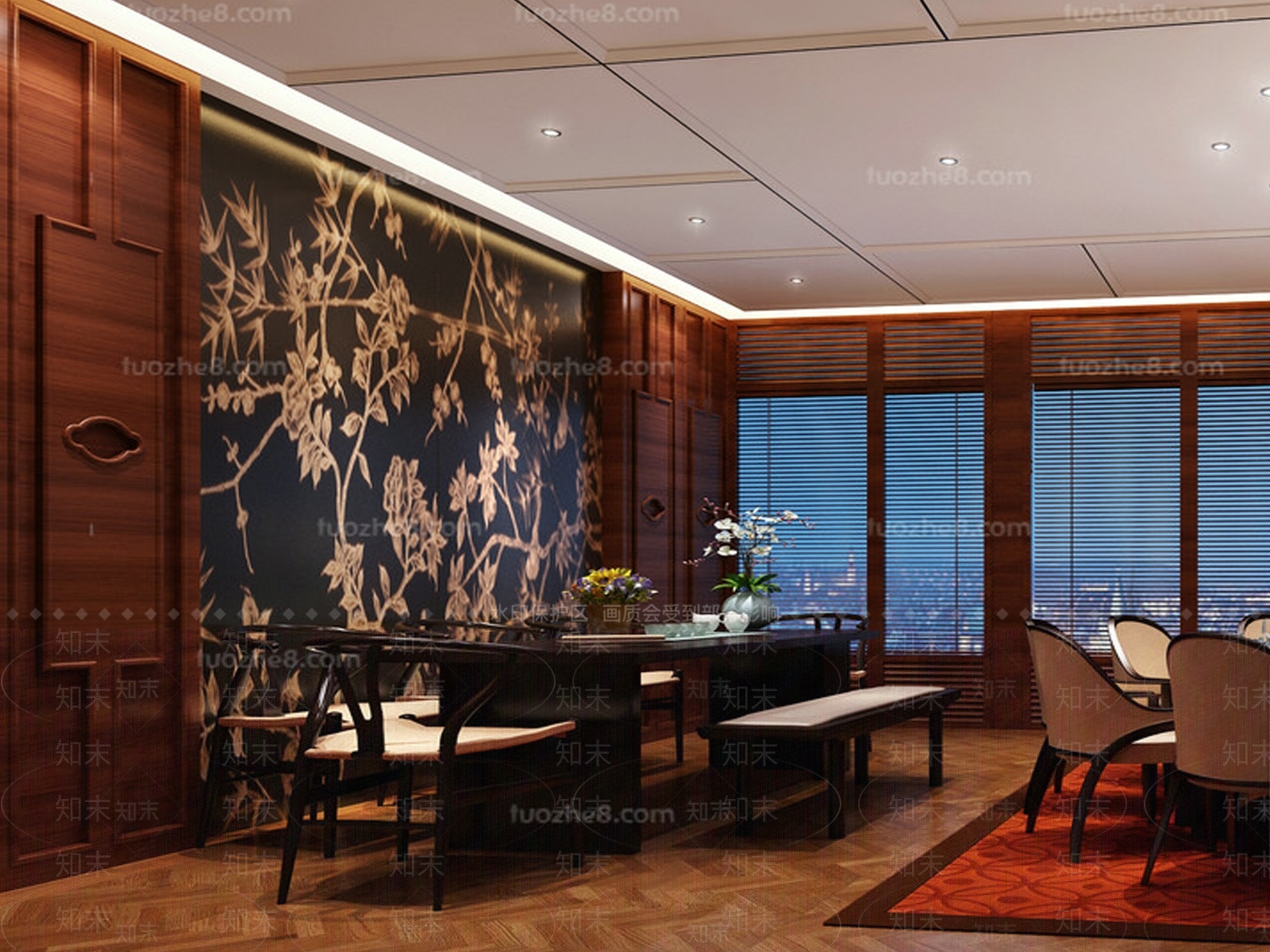 新中式包厢3D模型下载【ID:1172903158】