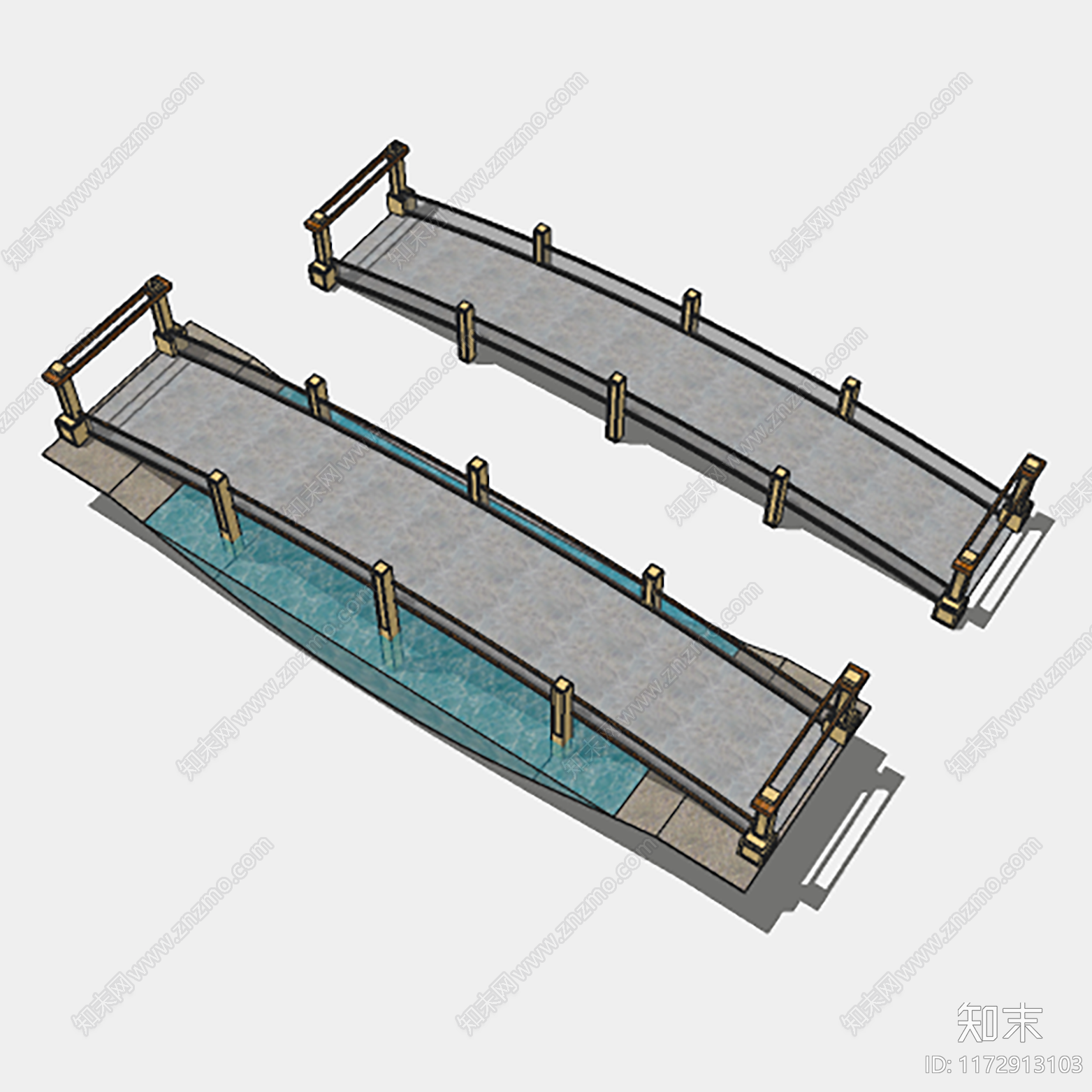 新中式其他景观小建筑SU模型下载【ID:1172913103】