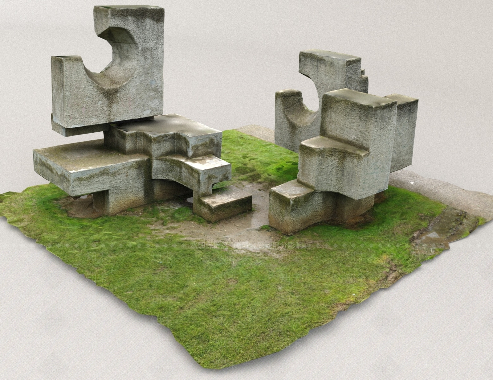 现代艺术风格建筑3D模型下载【ID:1172916062】