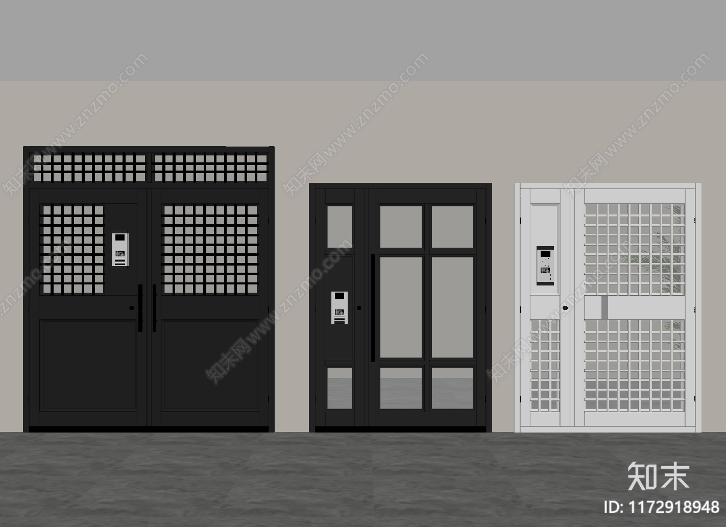 现代单开门SU模型下载【ID:1172918948】