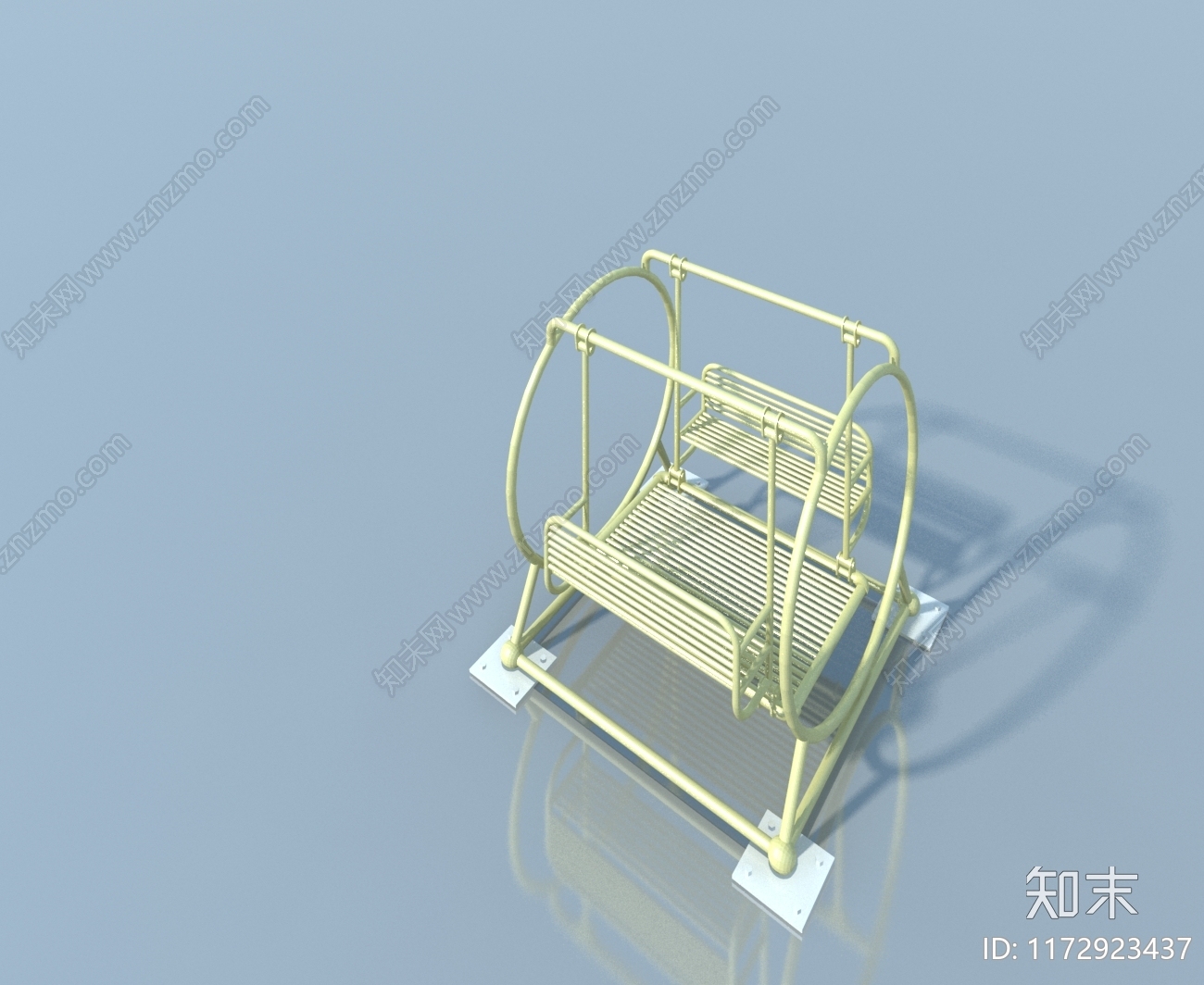 现代单人沙发3D模型下载【ID:1172923437】