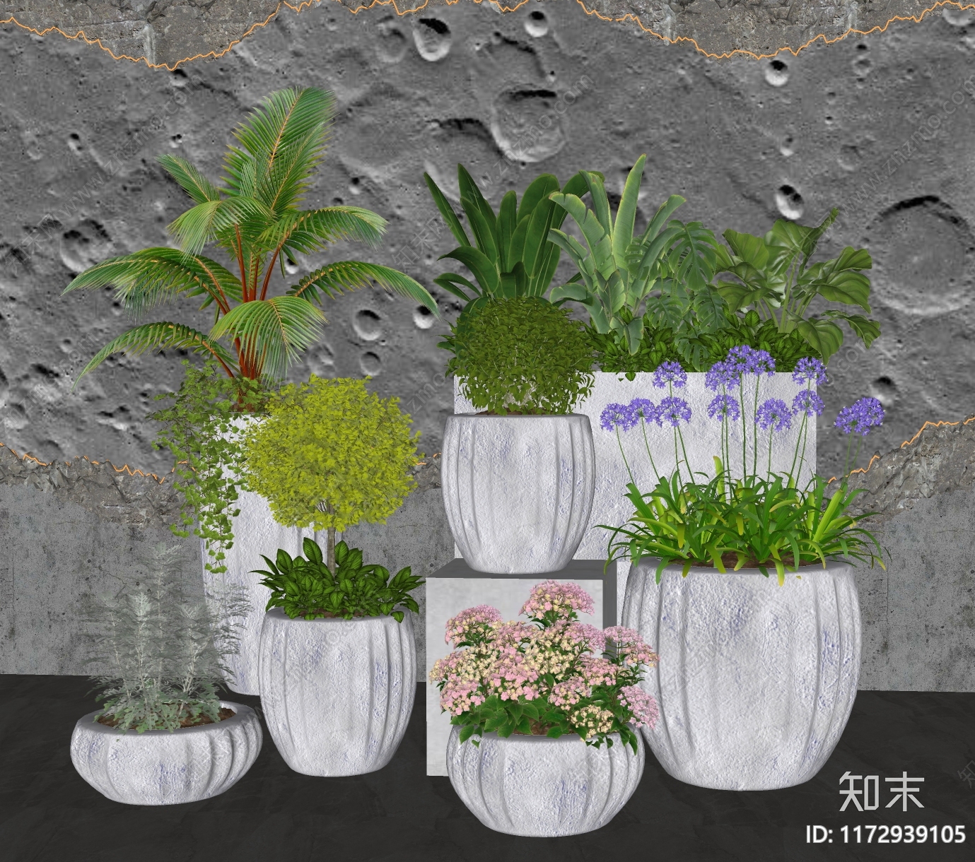 花草SU模型下载【ID:1172939105】