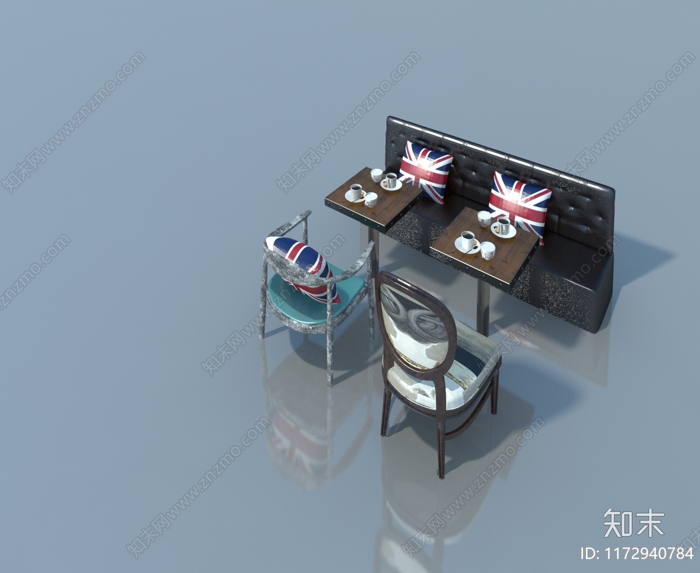 现代单人沙发3D模型下载【ID:1172940784】