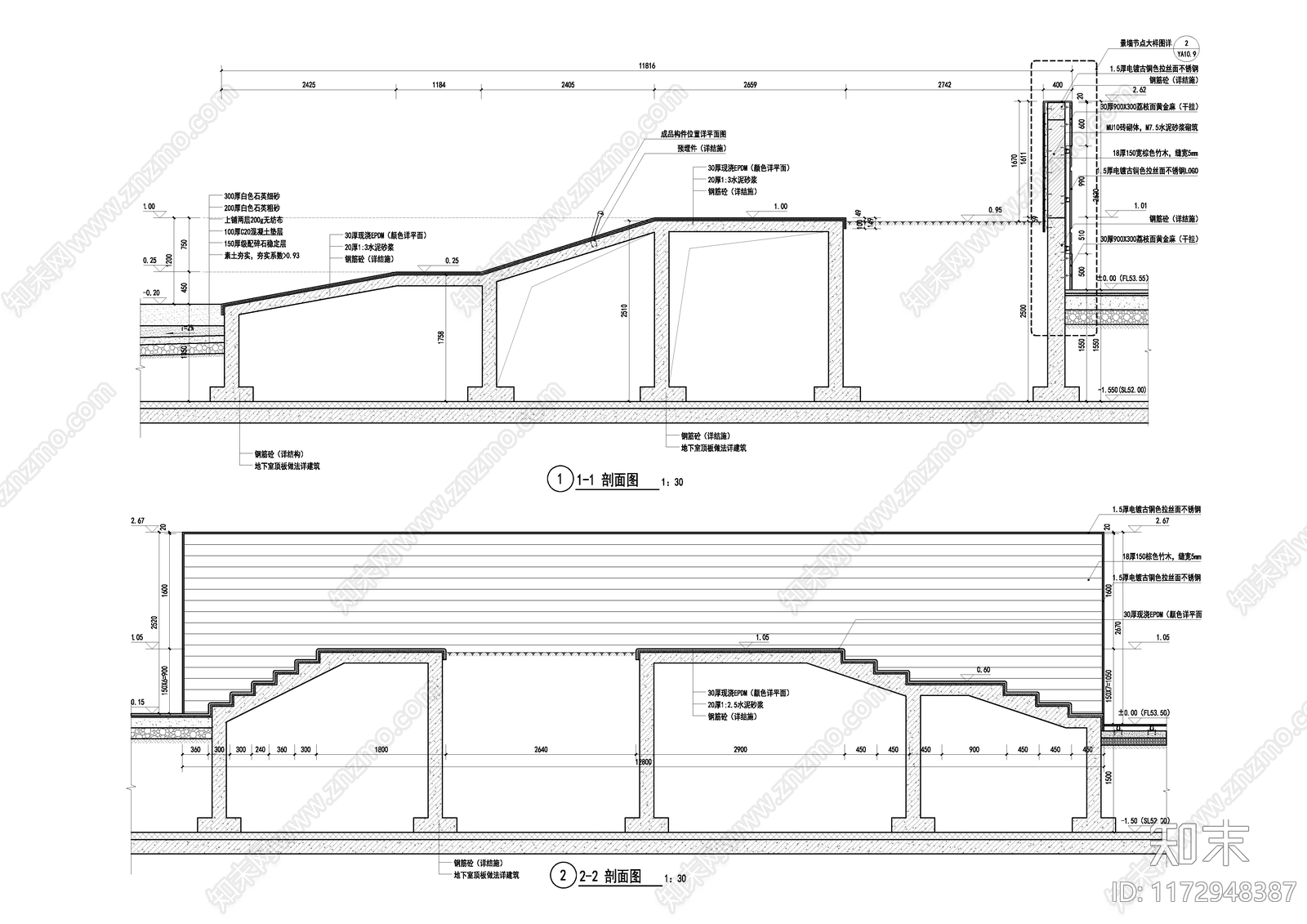 现代公园景观施工图下载【ID:1172948387】