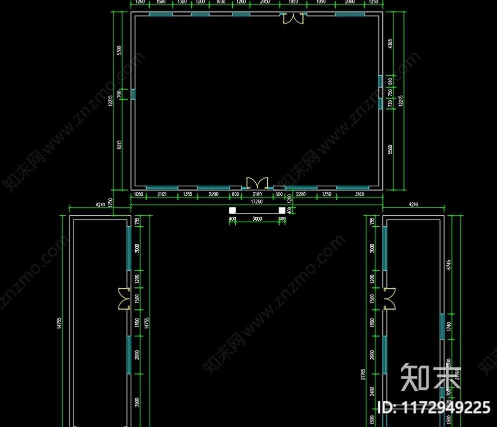 四合院施工图下载【ID:1172949225】