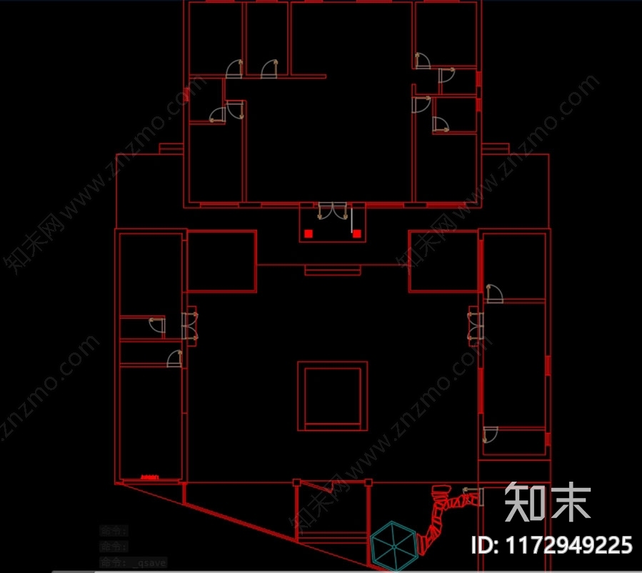 四合院施工图下载【ID:1172949225】