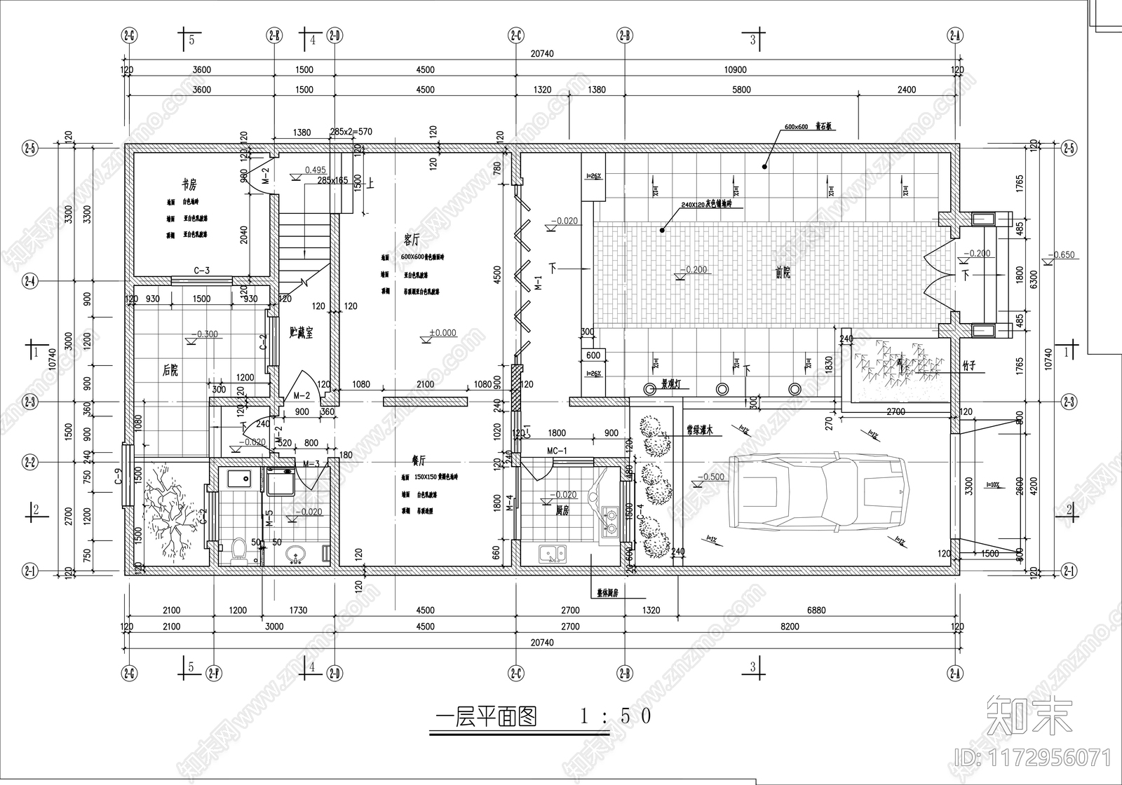 现代民宿建筑施工图下载【ID:1172956071】