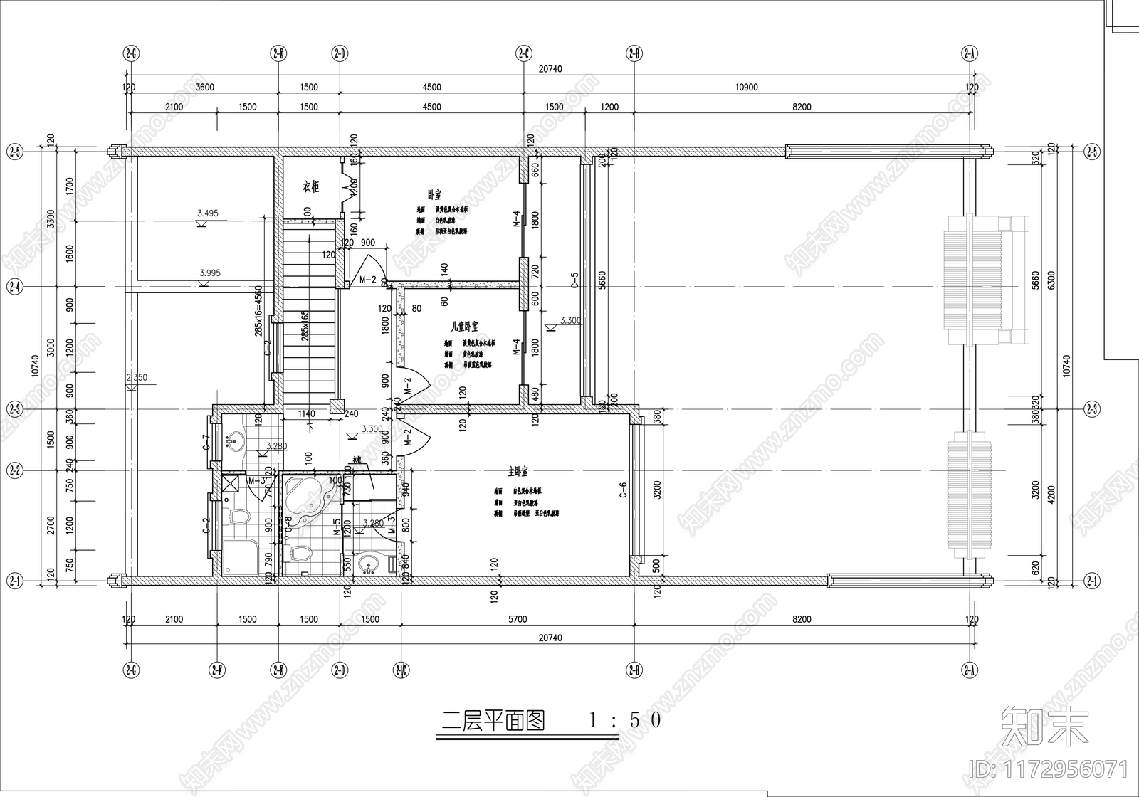 现代民宿建筑施工图下载【ID:1172956071】