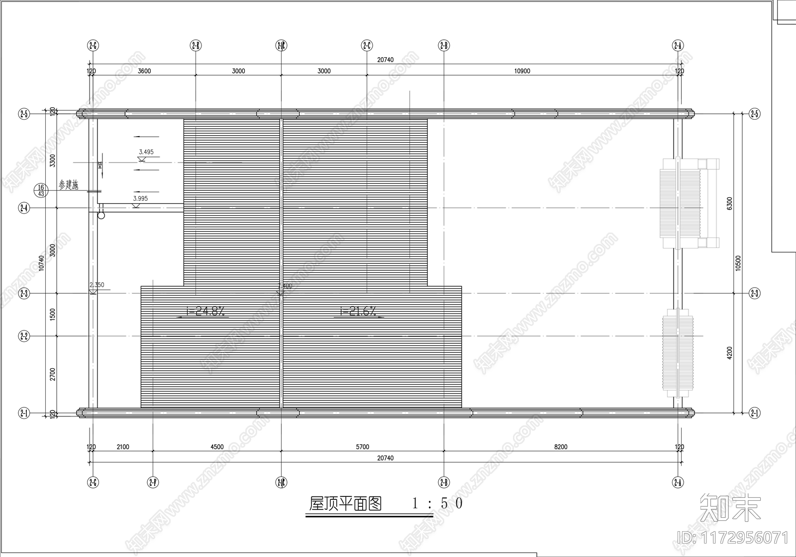 现代民宿建筑施工图下载【ID:1172956071】