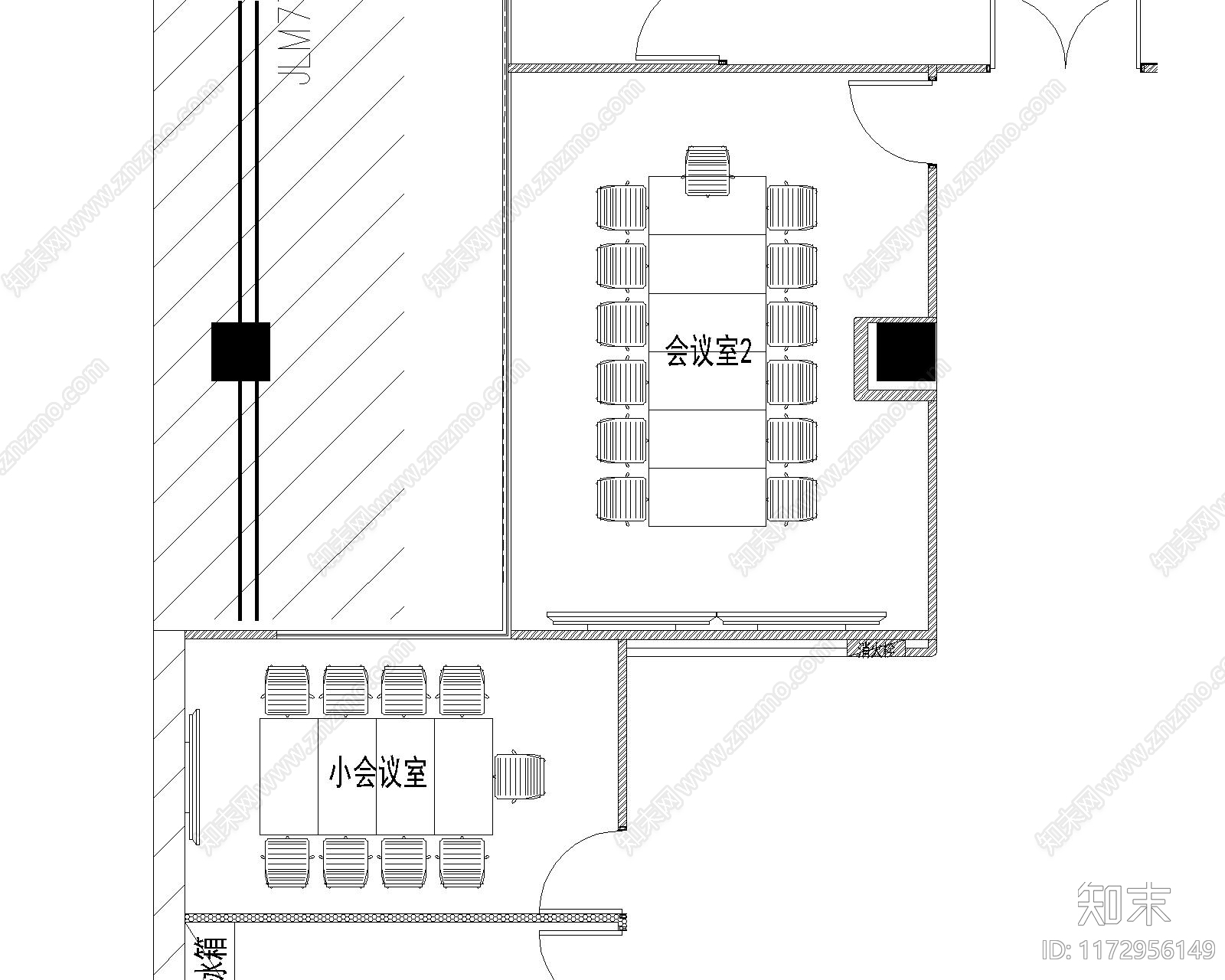 现代工业办公室施工图下载【ID:1172956149】