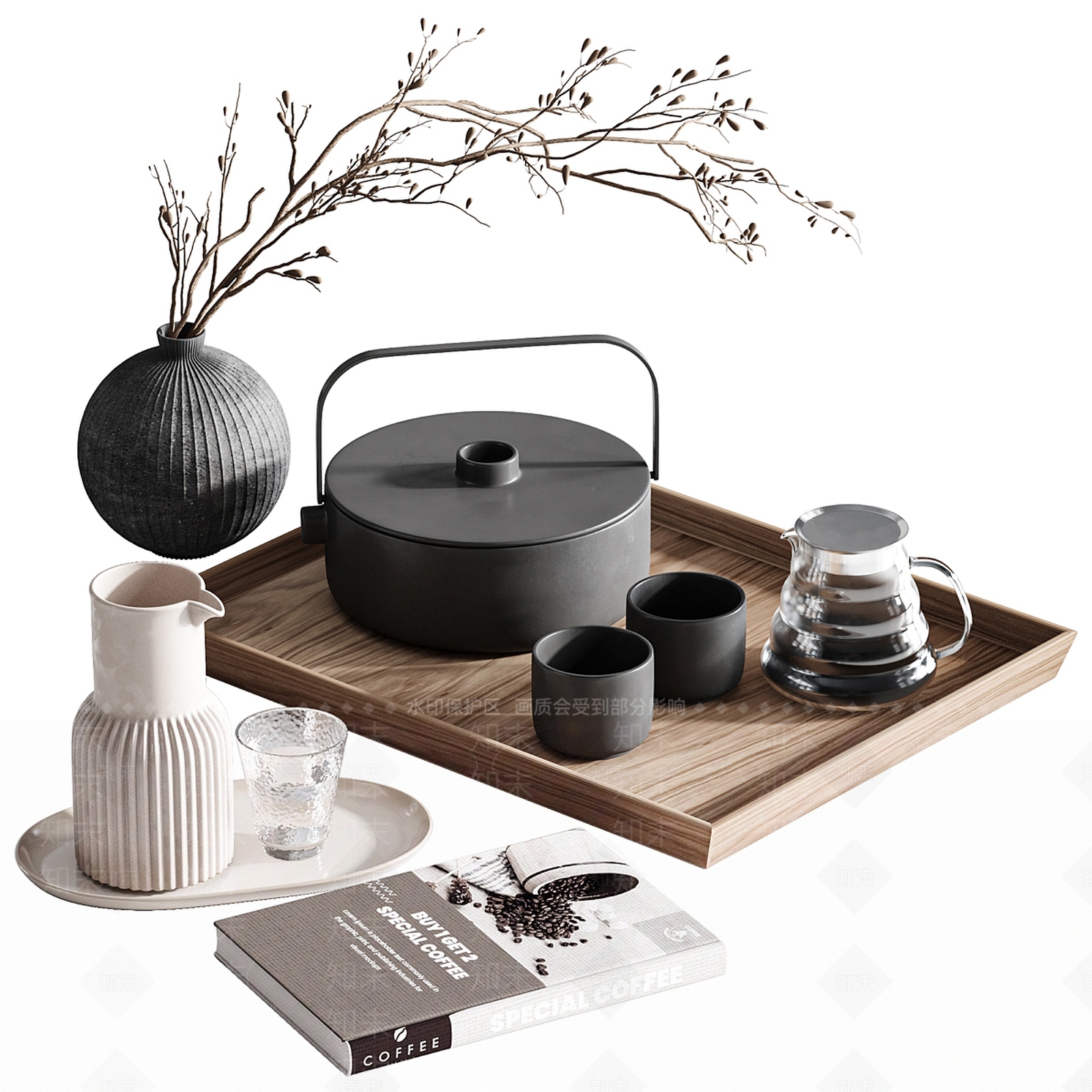 茶具SU模型下载【ID:1172963616】