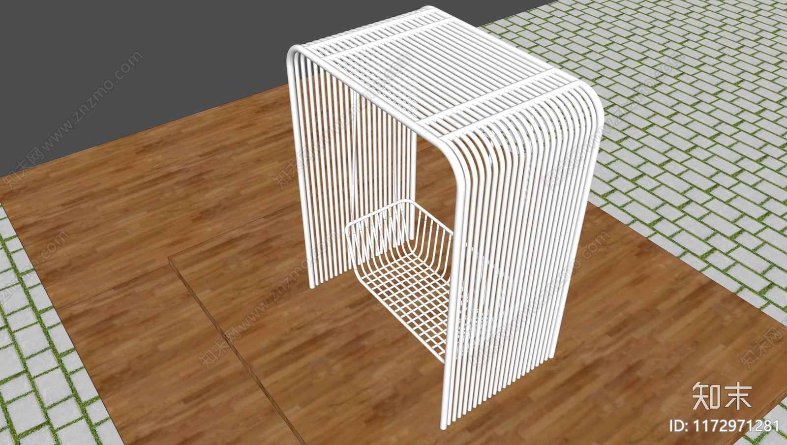 现代秋千SU模型下载【ID:1172971281】