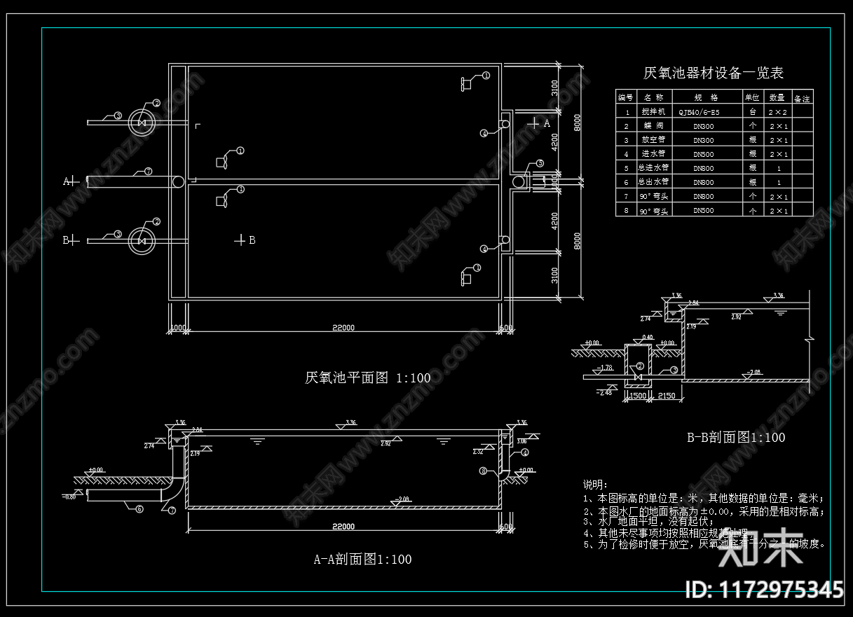 水处理施工图下载【ID:1172975345】