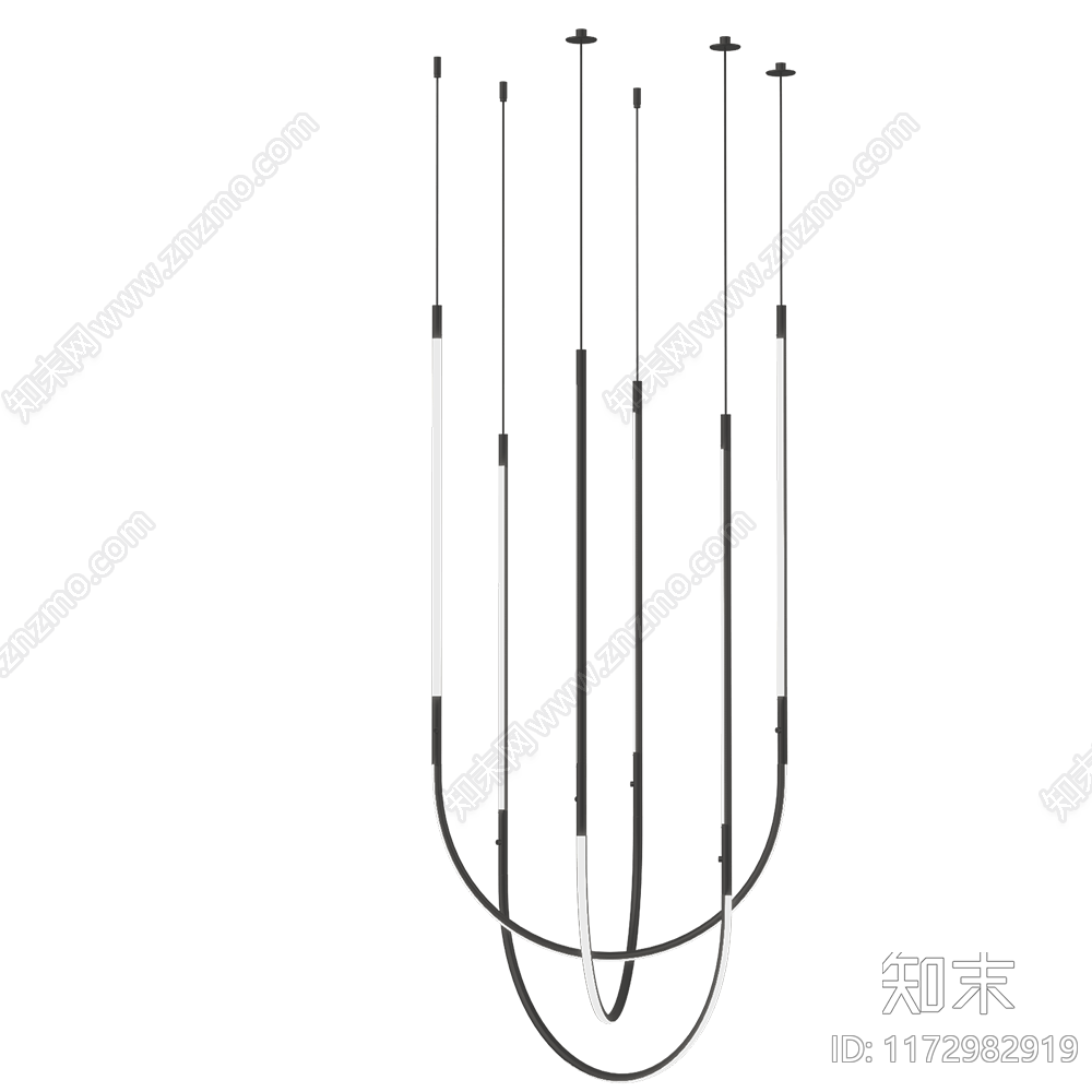 现代吊灯3D模型下载【ID:1172982919】