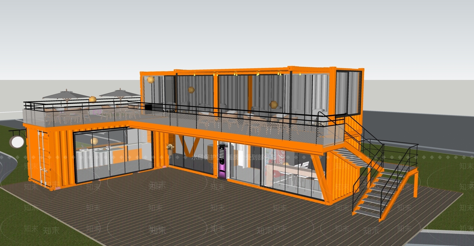 现代其他商业建筑SU模型下载【ID:1172984107】