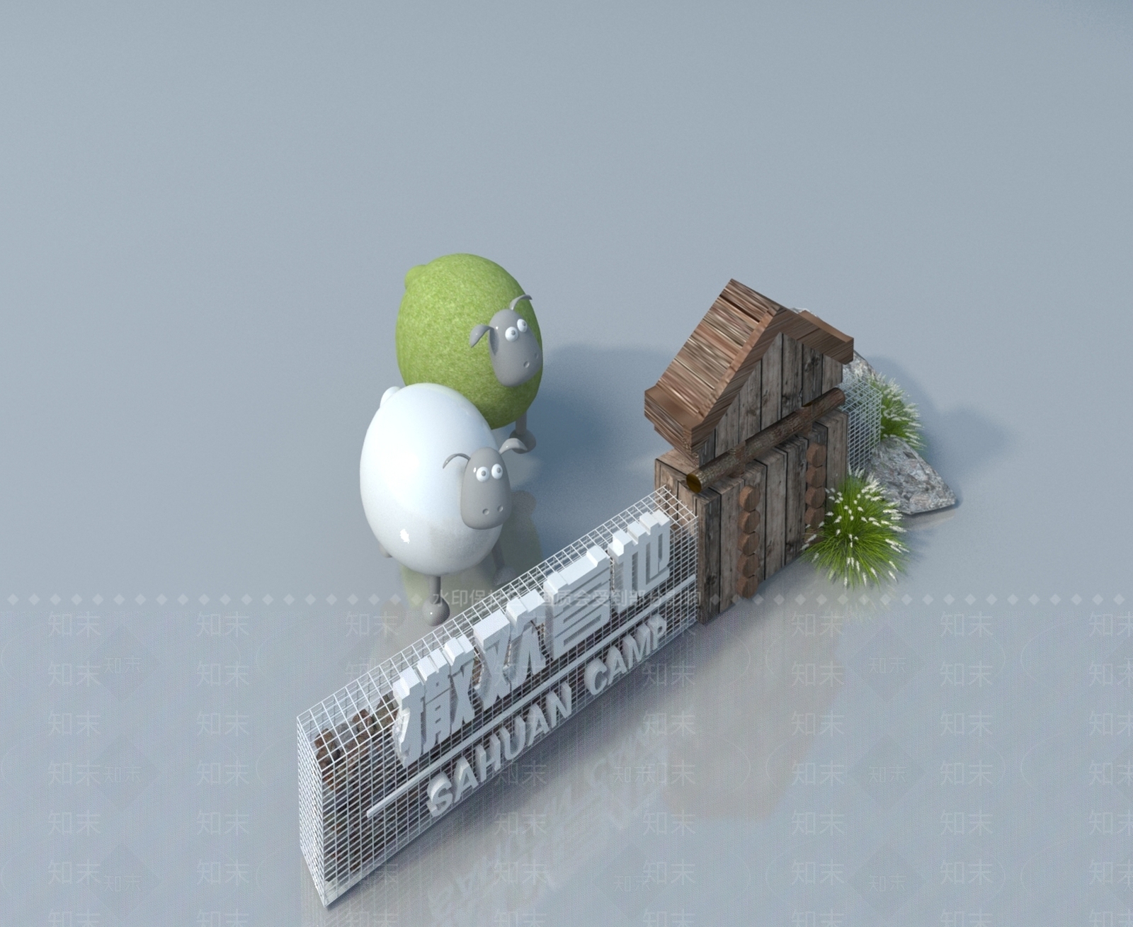 现代单人沙发3D模型下载【ID:1172989932】